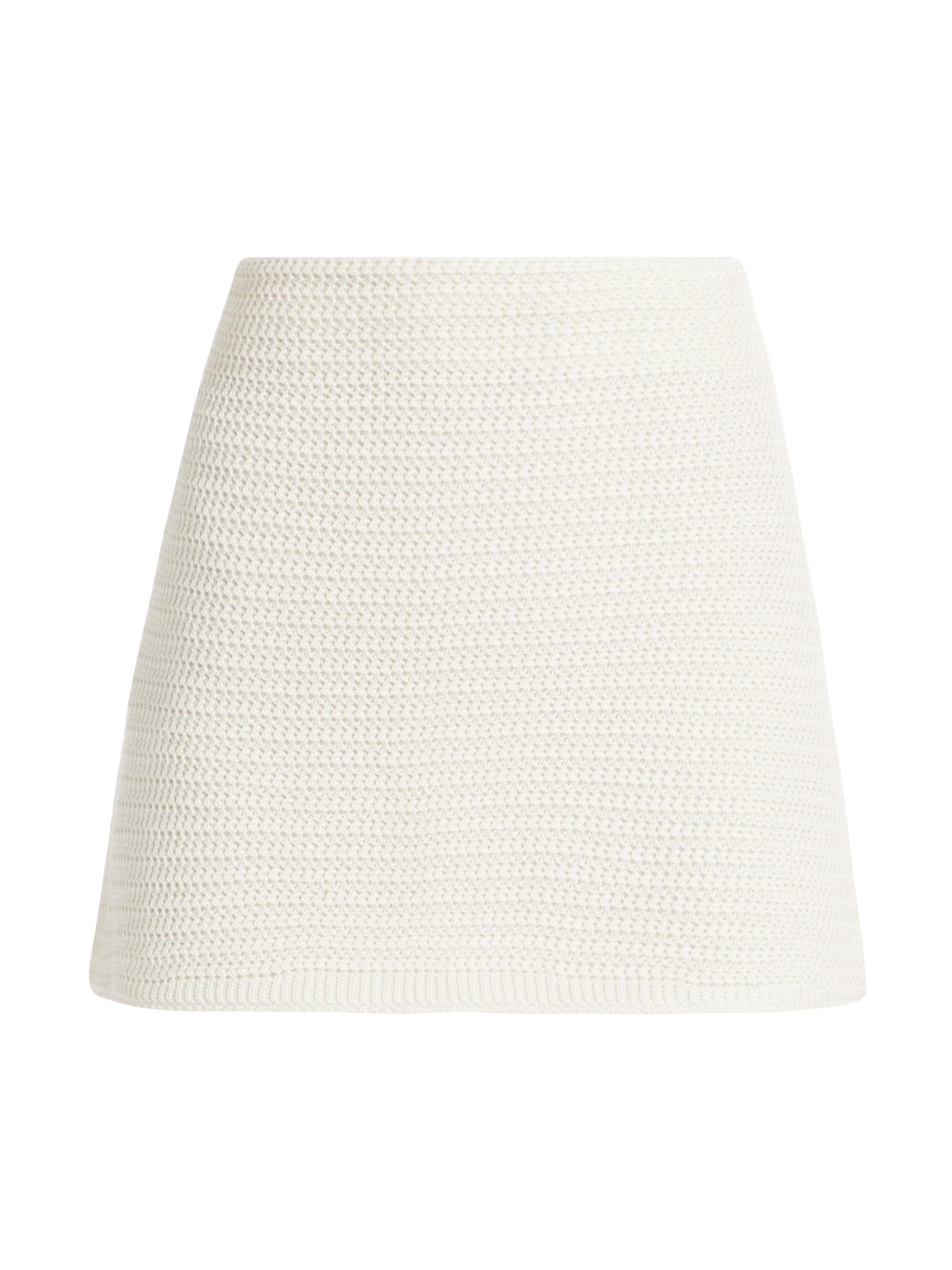 Theory Compact Crepe Pointelle Knit Skirt | Saks Fifth Avenue
