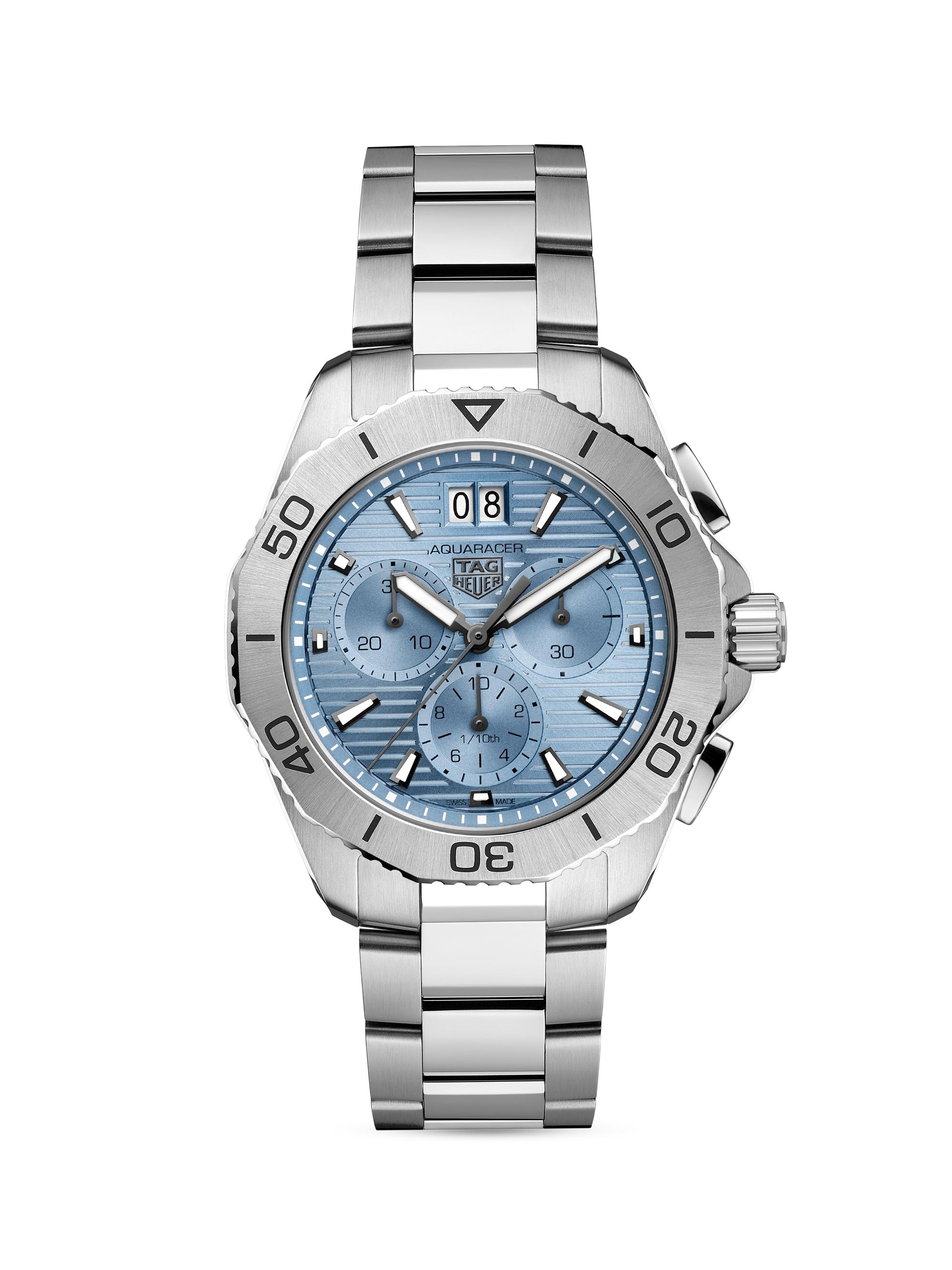 TAG Heuer Men's Aquaracer Professional Stainless Steel Bracelet Watch - Blue