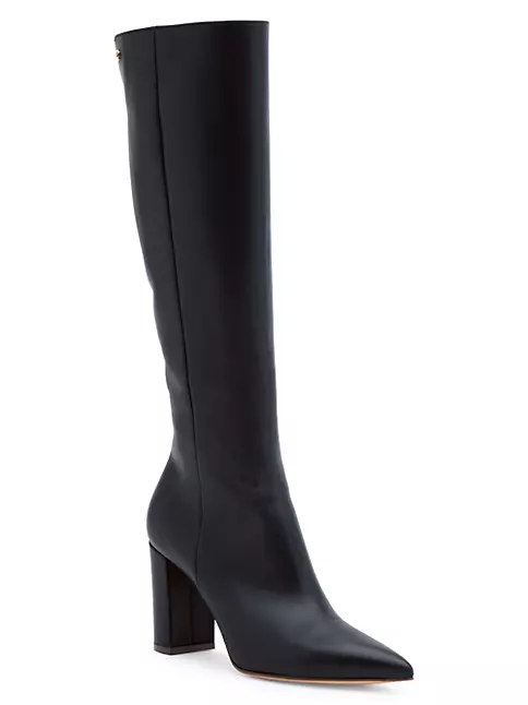 Shop Gianvito Rossi Lyell 85MM Leather Glove Boots | Saks Fifth Avenue