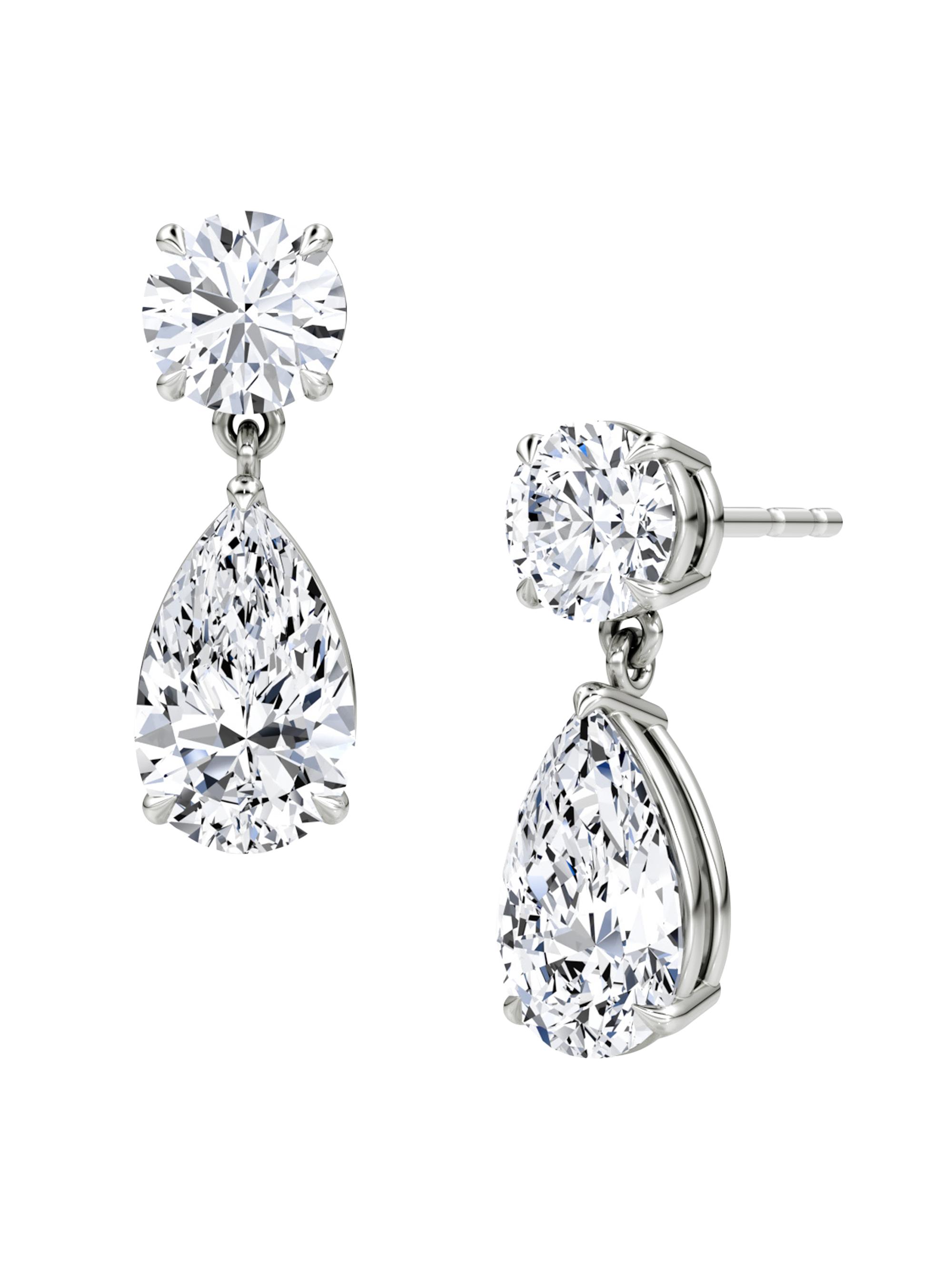 VRAI Women's 14K White Gold & 3.00 TCW Lab-Grown Diamond Drop Earrings - White Gold