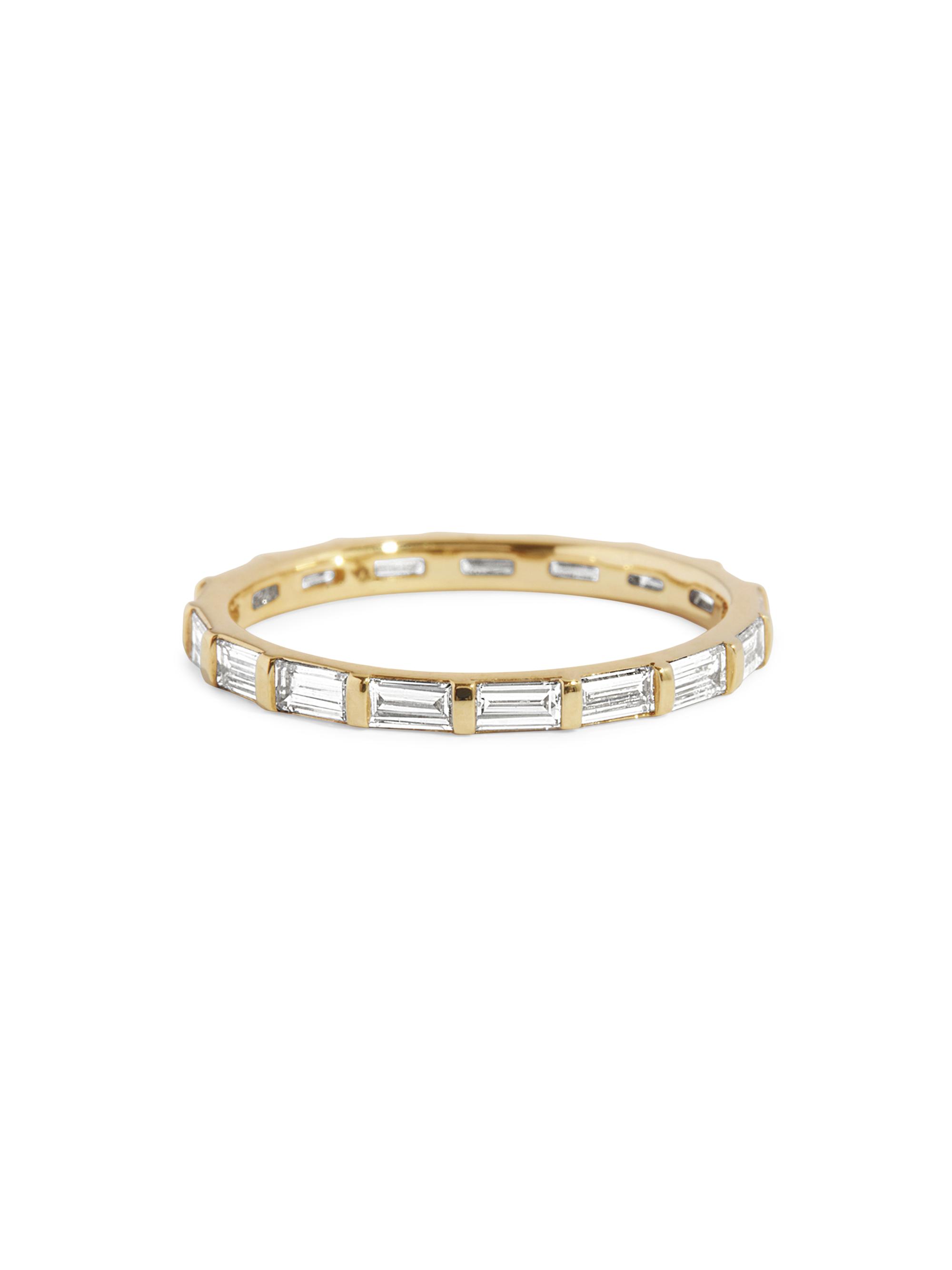 VRAI Women's Eternity Bands 14K Gold & 0.7 TCW Lab-Grown Diamond Baguette Bar Band - Yellow Gold