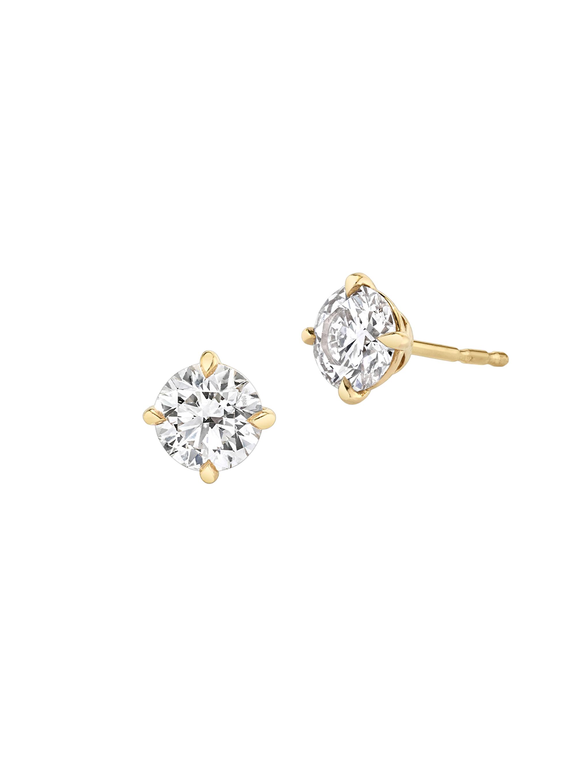 VRAI Women's Solitaire Classics 14K Gold & 1.00 TCW Lab-Grown Diamond Brilliant Round Solitaire Studs - Yellow Gold