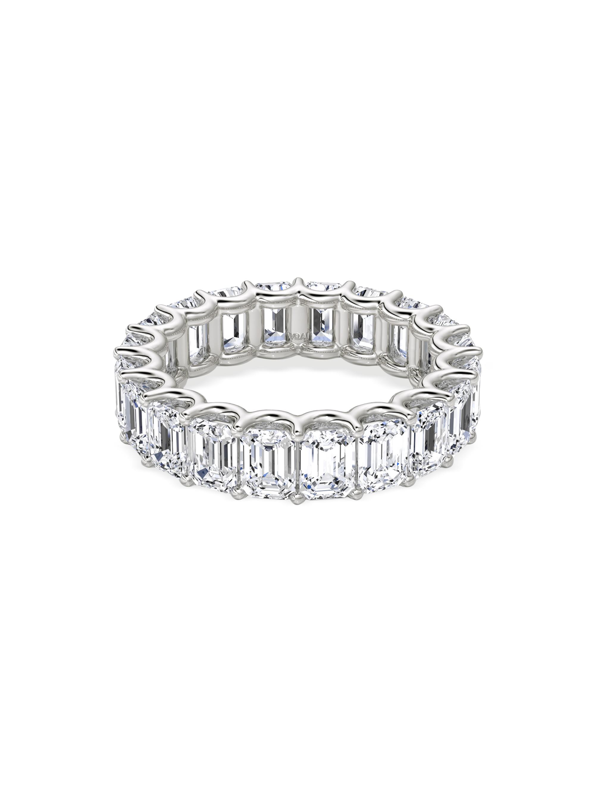 VRAI Women's Eternity Bands 14K White Gold & 5.00 TCW Lab-Grown Diamond Emerald Eternity Band - White Gold