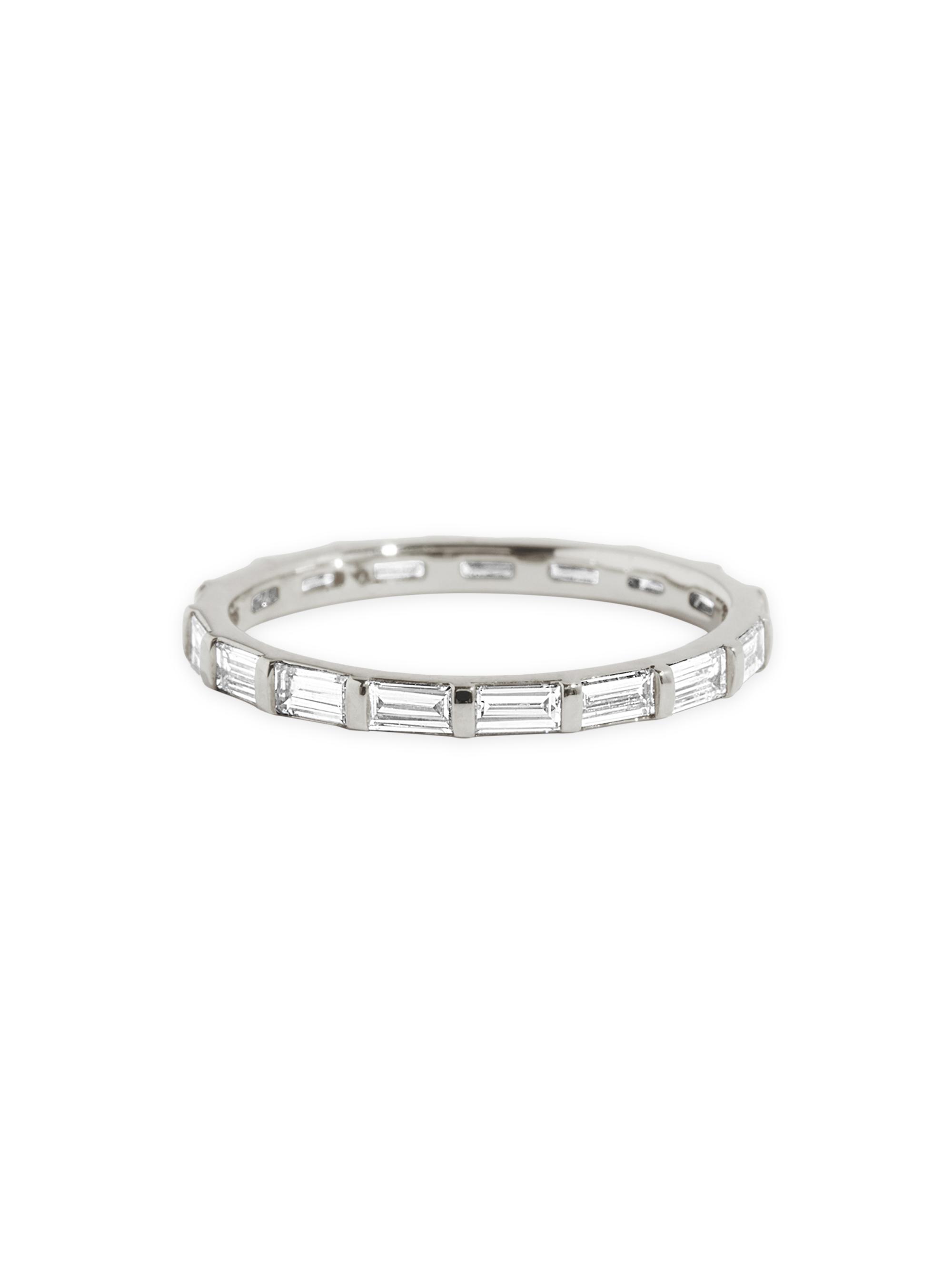 VRAI Women's Eternity Bands 14K White Gold & 0.78 TCW Lab-Grown Diamond Baguette Bar Band - White Gold