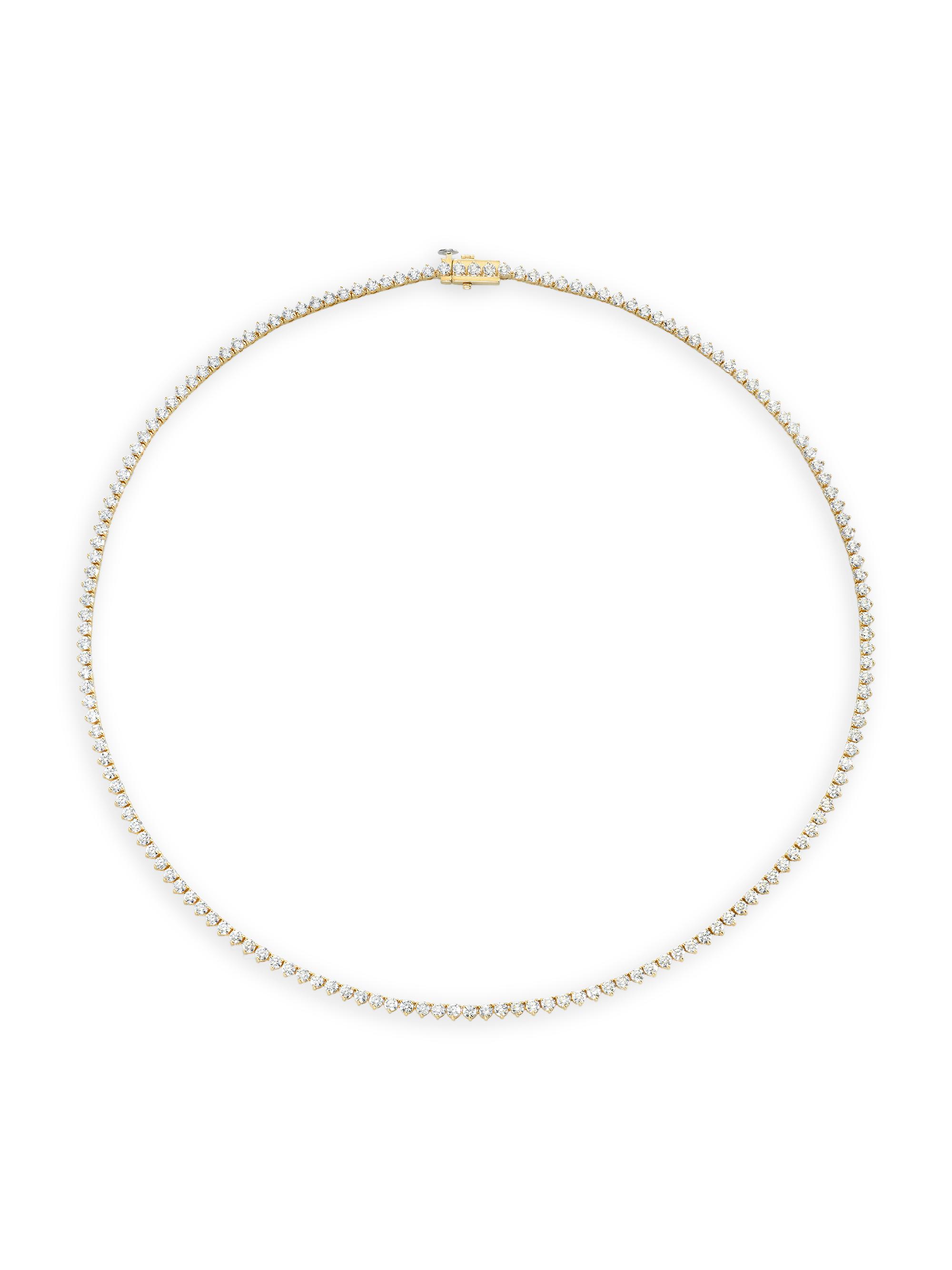 VRAI Women's Tennis Petite 14K Gold & 8.00 TCW Lab-Grown Diamond Necklace - Yellow Gold