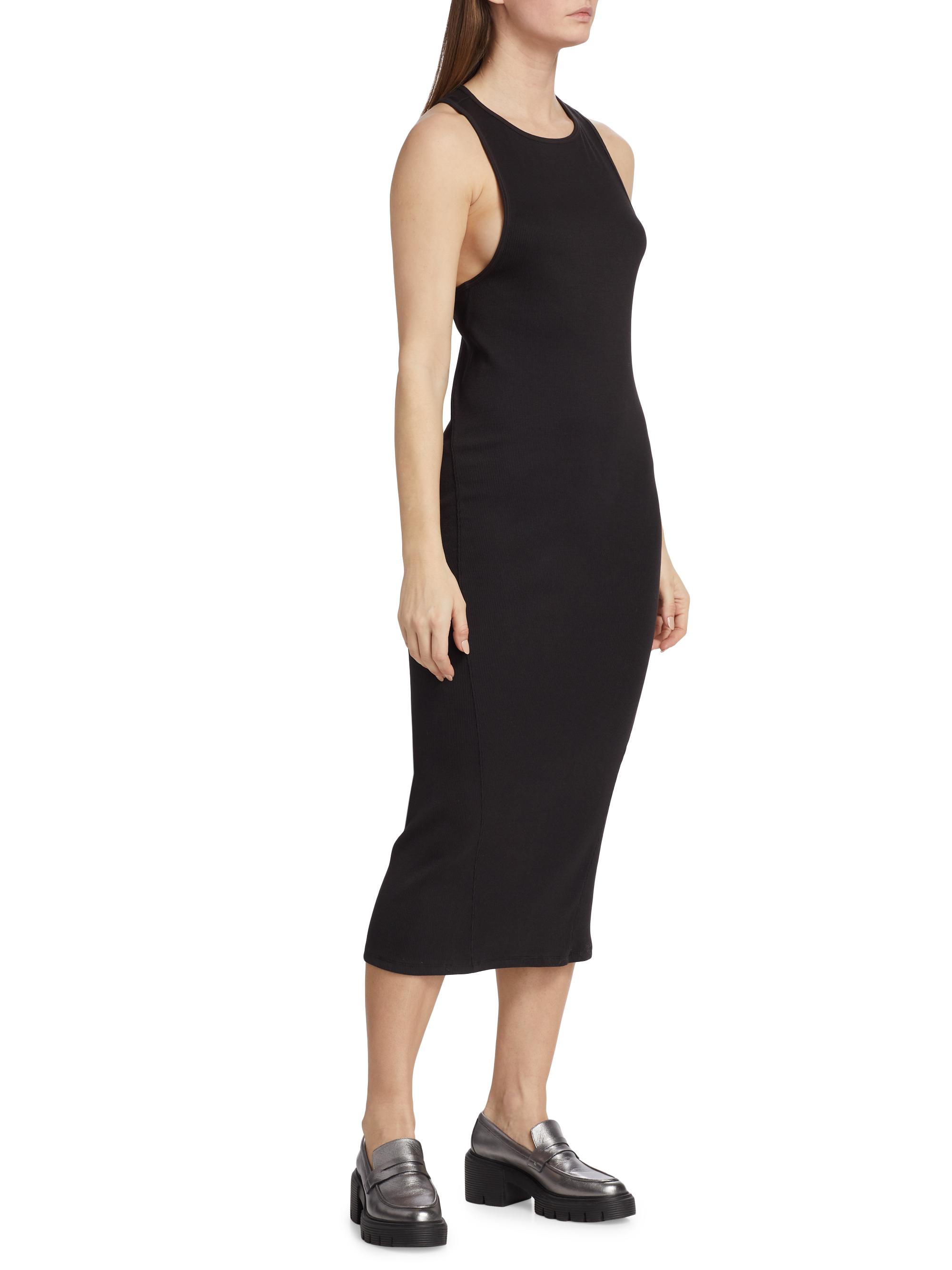 rag & bone The Essential Rib-Knit Racerback Midi-Dress | Saks Fifth Avenue
