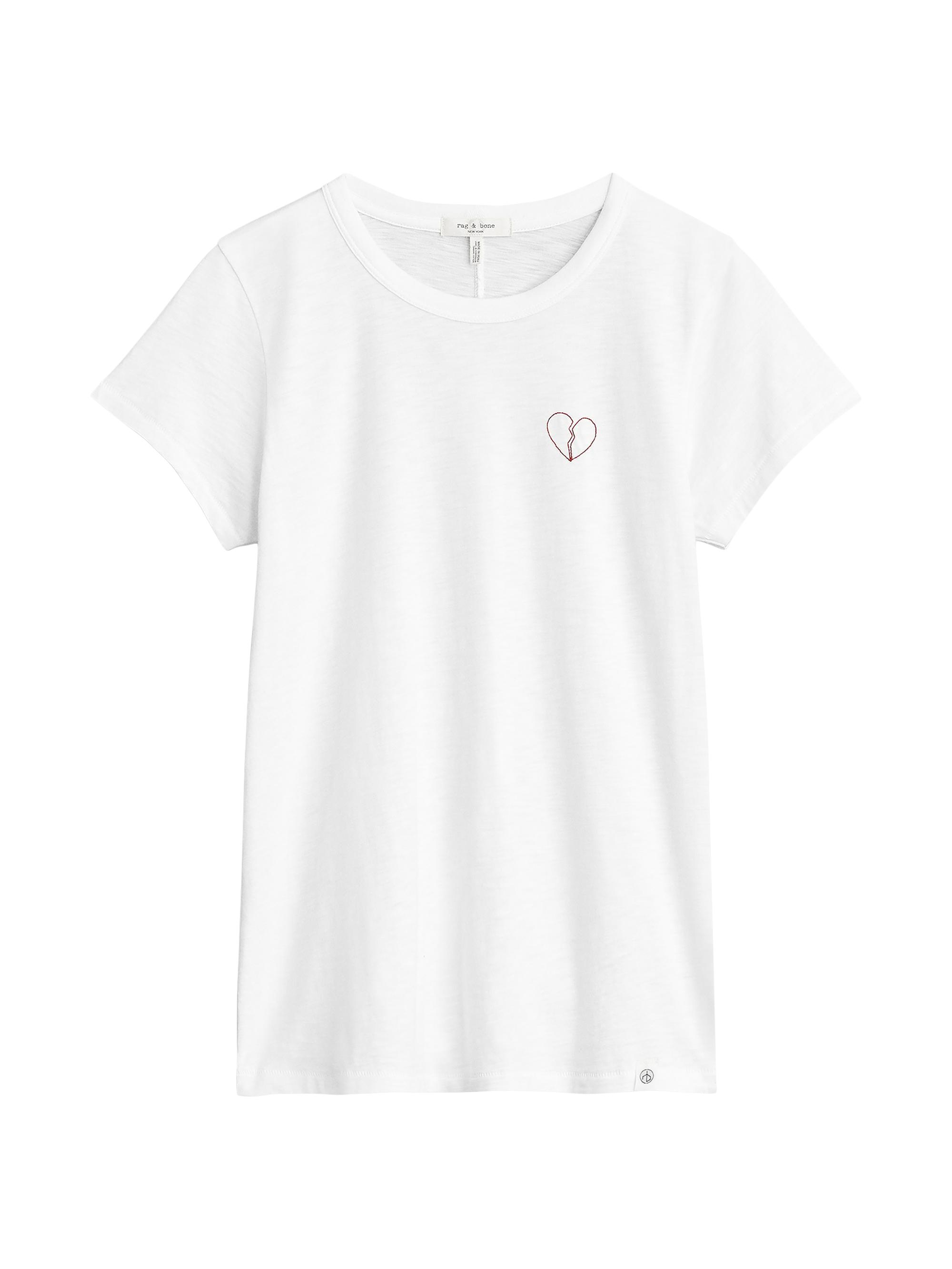 ONLY Maglietta da Donna ONLBONE Reg S/S Heart Top Box Jrs con Scritta Amour, Taglia XS