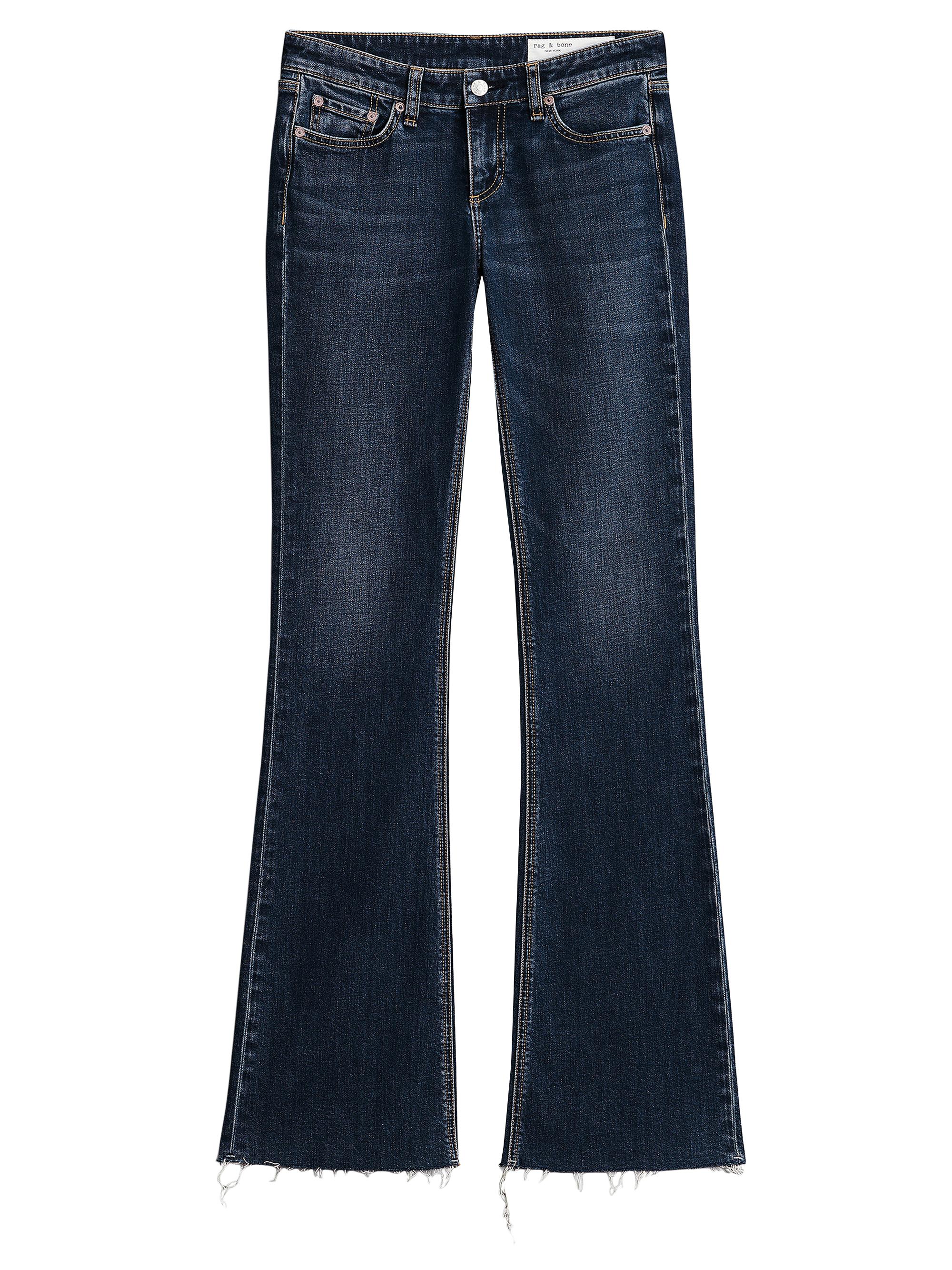 rag & bone Women's Kinsely Low-Rise Flare Jeans - Chelsea