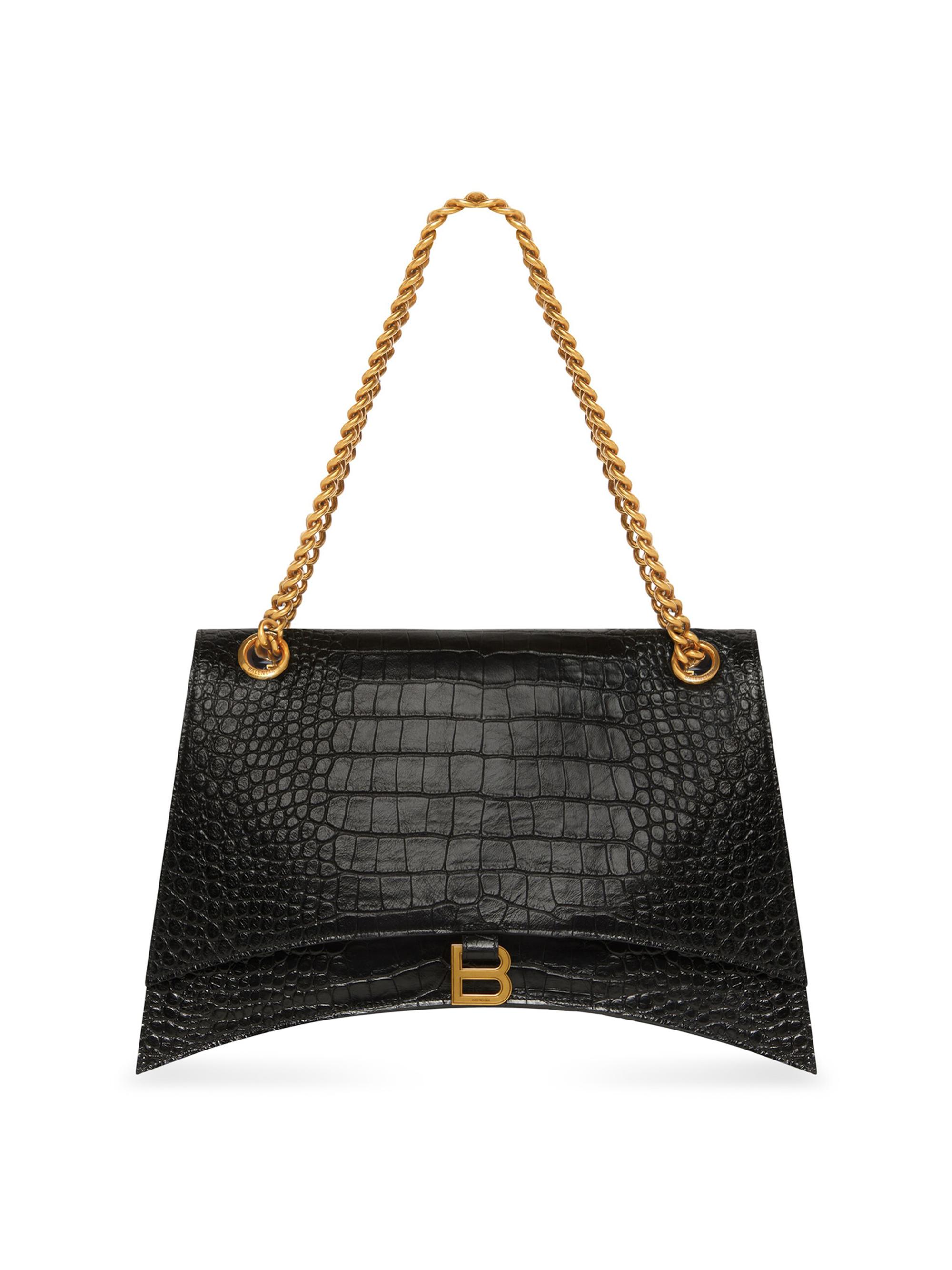 Balenciaga Crush Large Chain Bag Crocodile Embossed | Saks Fifth