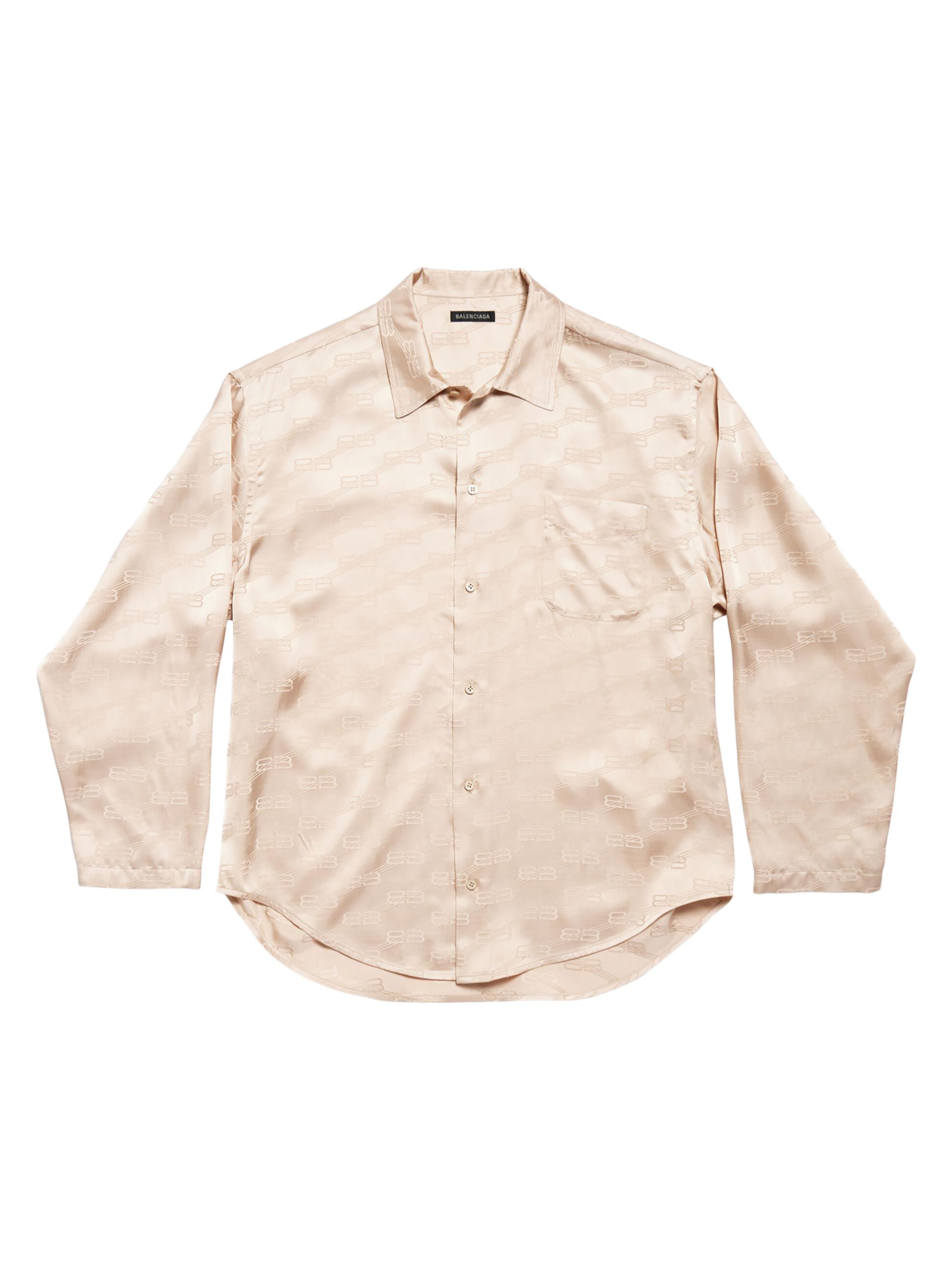 Balenciaga Women's BB Monogram Minimal Shirt - Beige