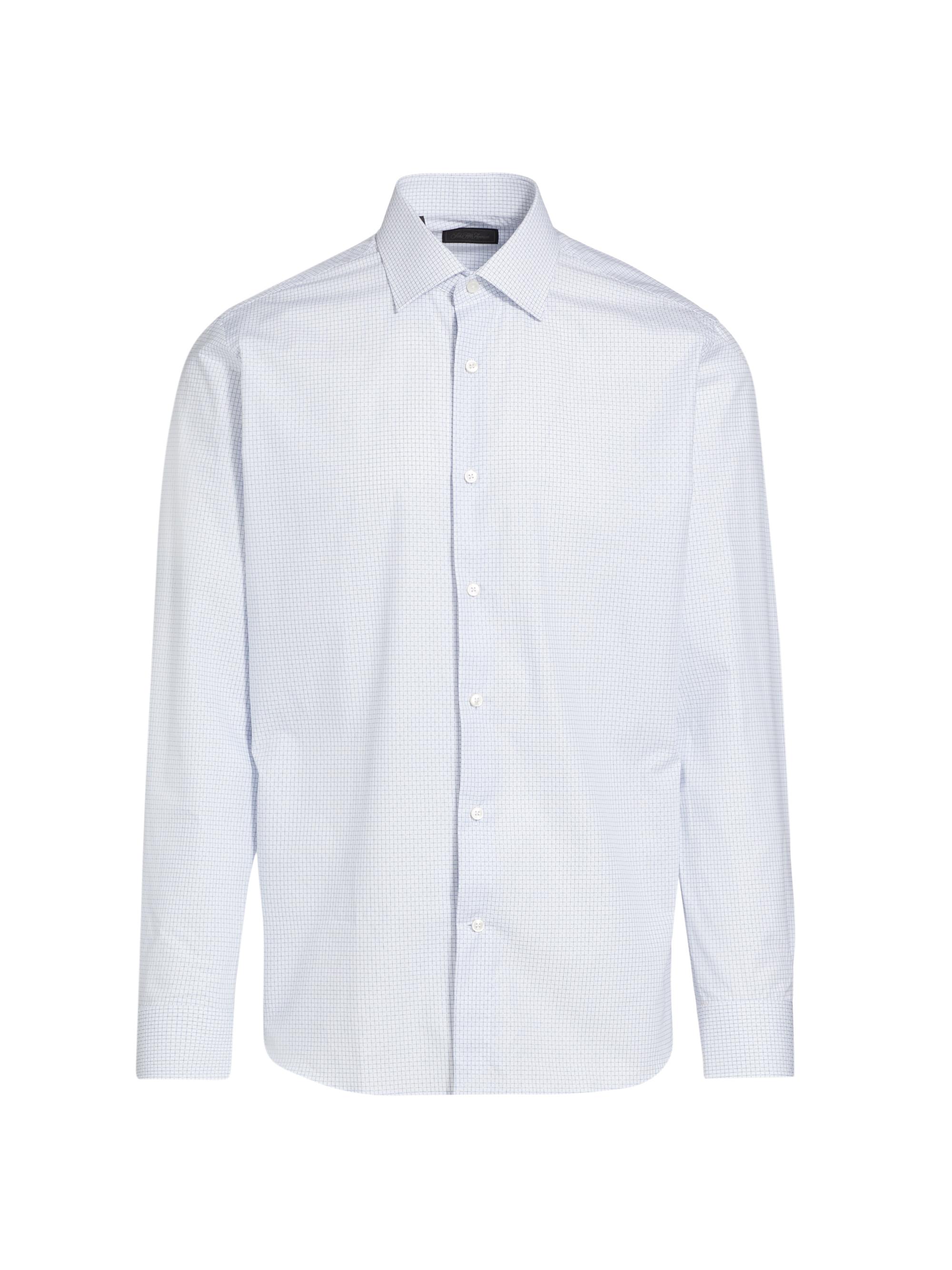 Saks Fifth Avenue Men's COLLECTION Grid Button-Front Shirt - Sea