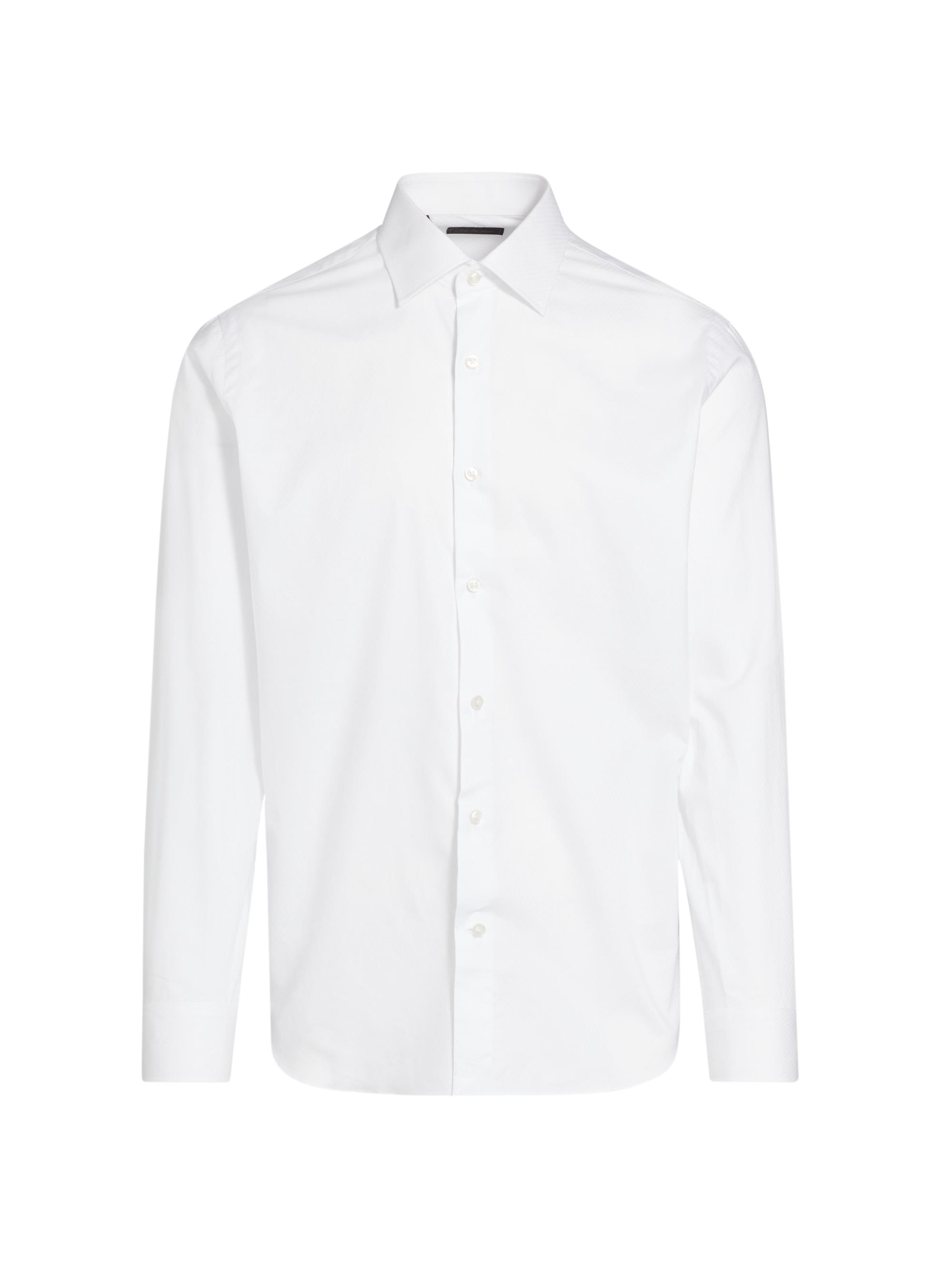 Saks Fifth Avenue Men's COLLECTION Geometric Button-Front Shirt - White