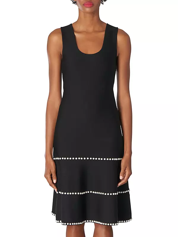 The One Embellished Pearl Dress (Black) – Lilly's Kloset