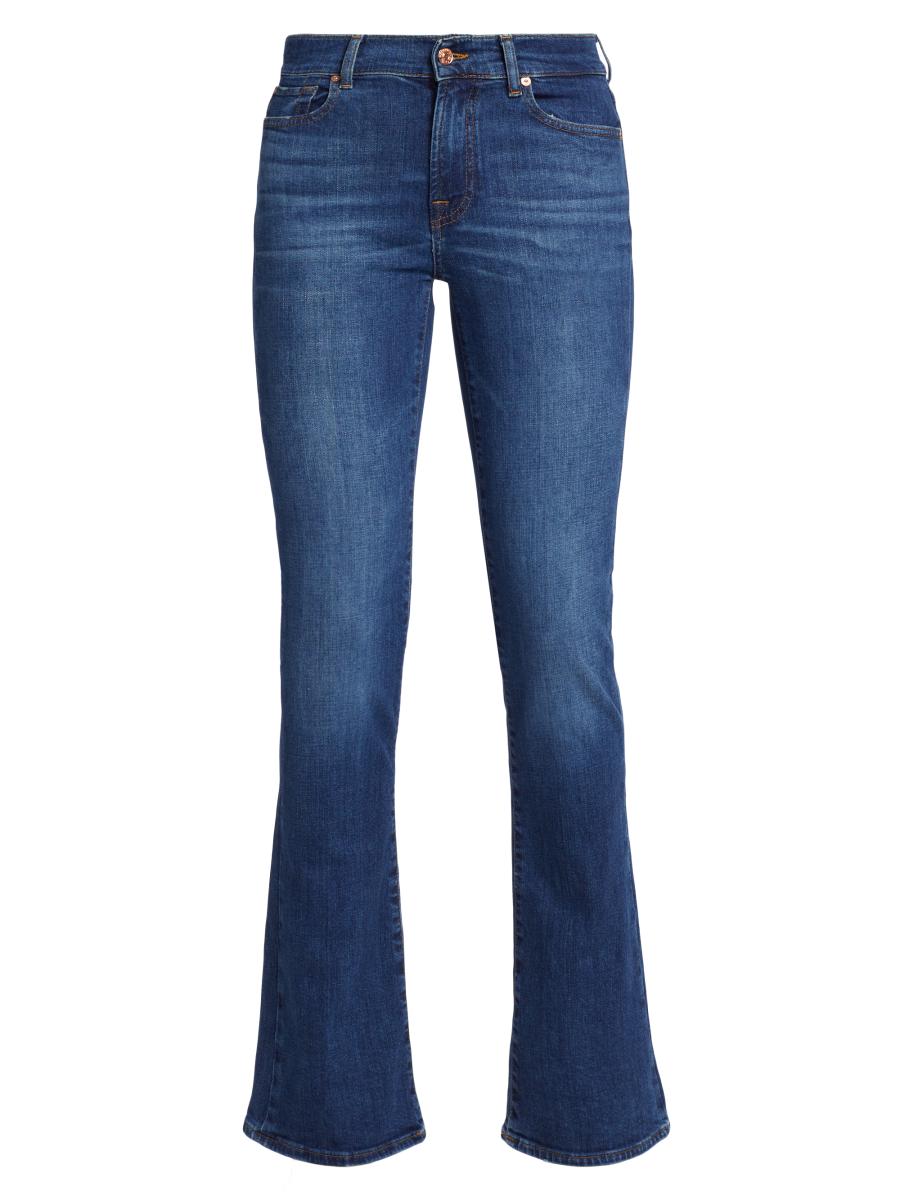 7 For All Mankind Mid-Rise Stretch Boot-Cut Jeans | Saks