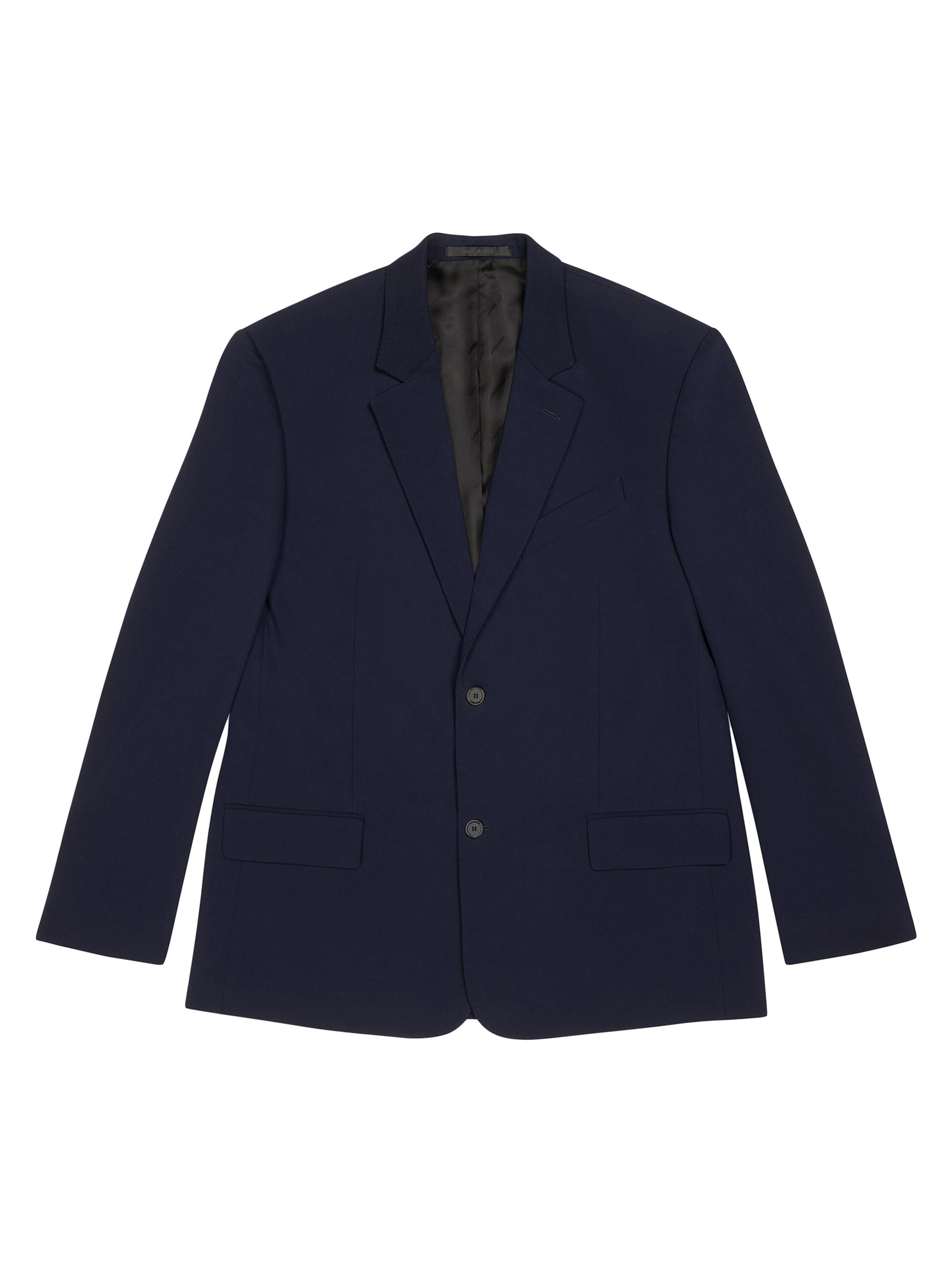 Balenciaga Men's Regular Tailored Jacket - Blue