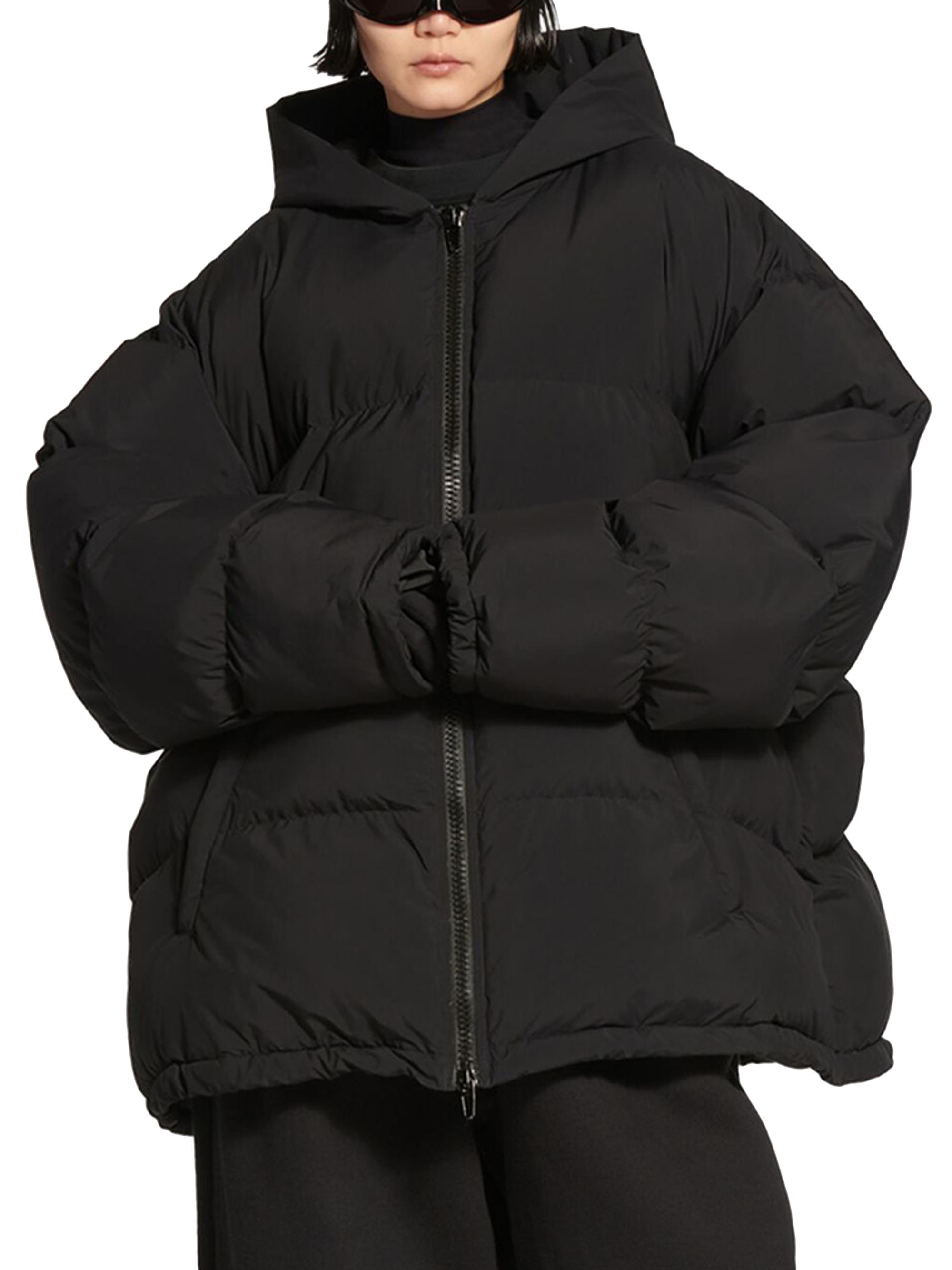 Balenciaga Sporty B Hooded Puffer Jacket | Saks Fifth Avenue