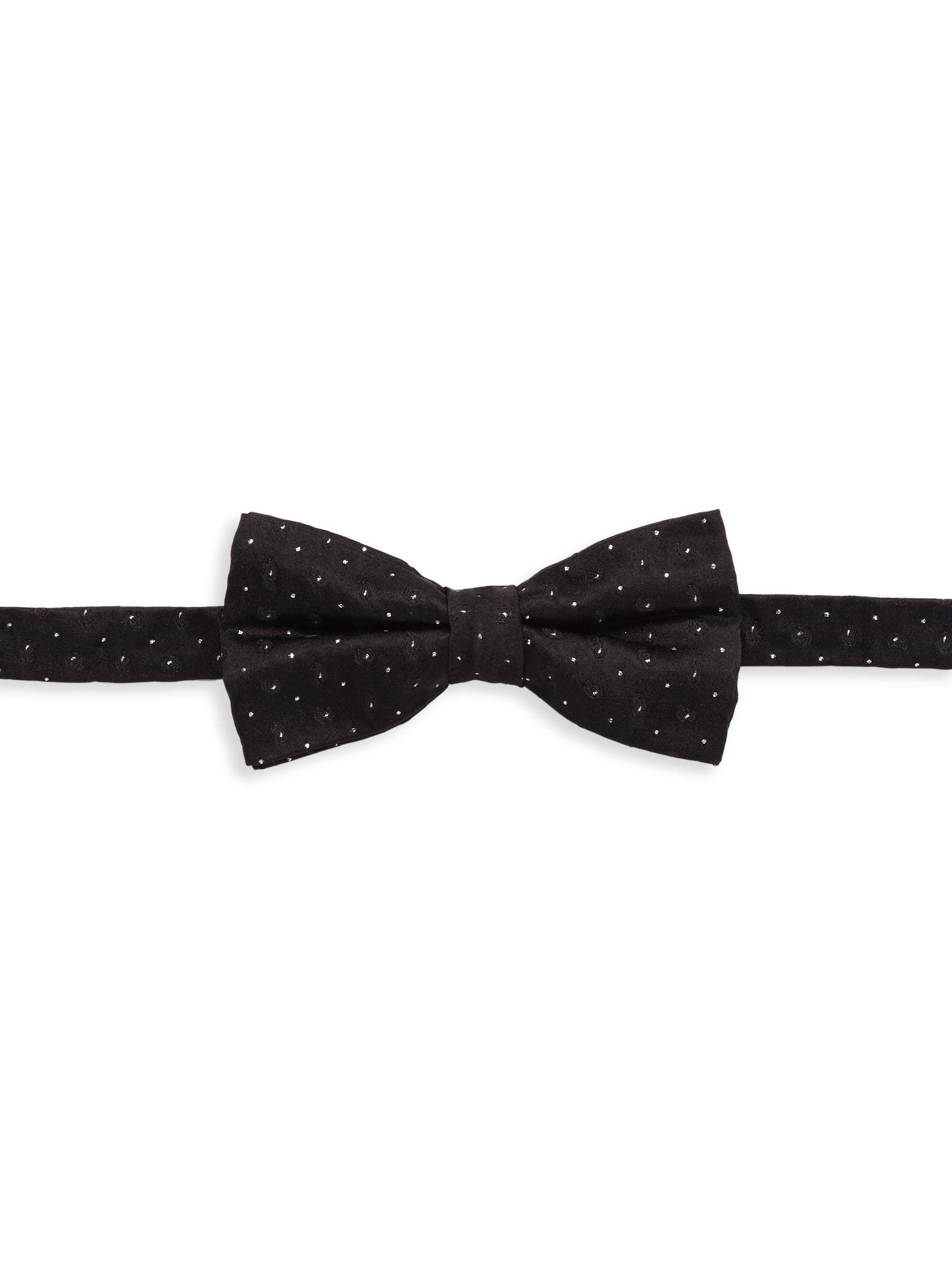 Saks Fifth Avenue Men's COLLECTION Paisley Sparkle Bowtie - Moonless