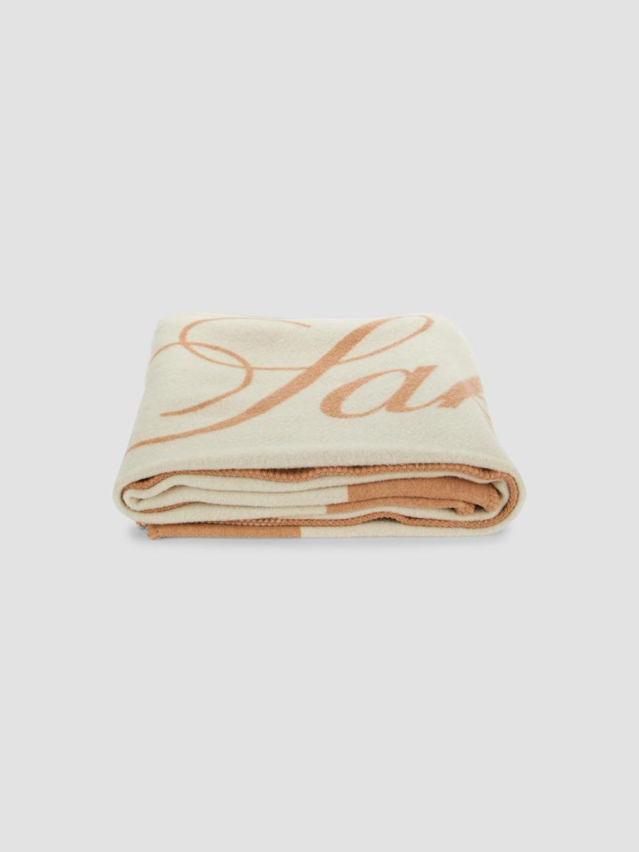 Saks Fifth Avenue COLLECTION Logo Wool Blanket | Saks Fifth Avenue