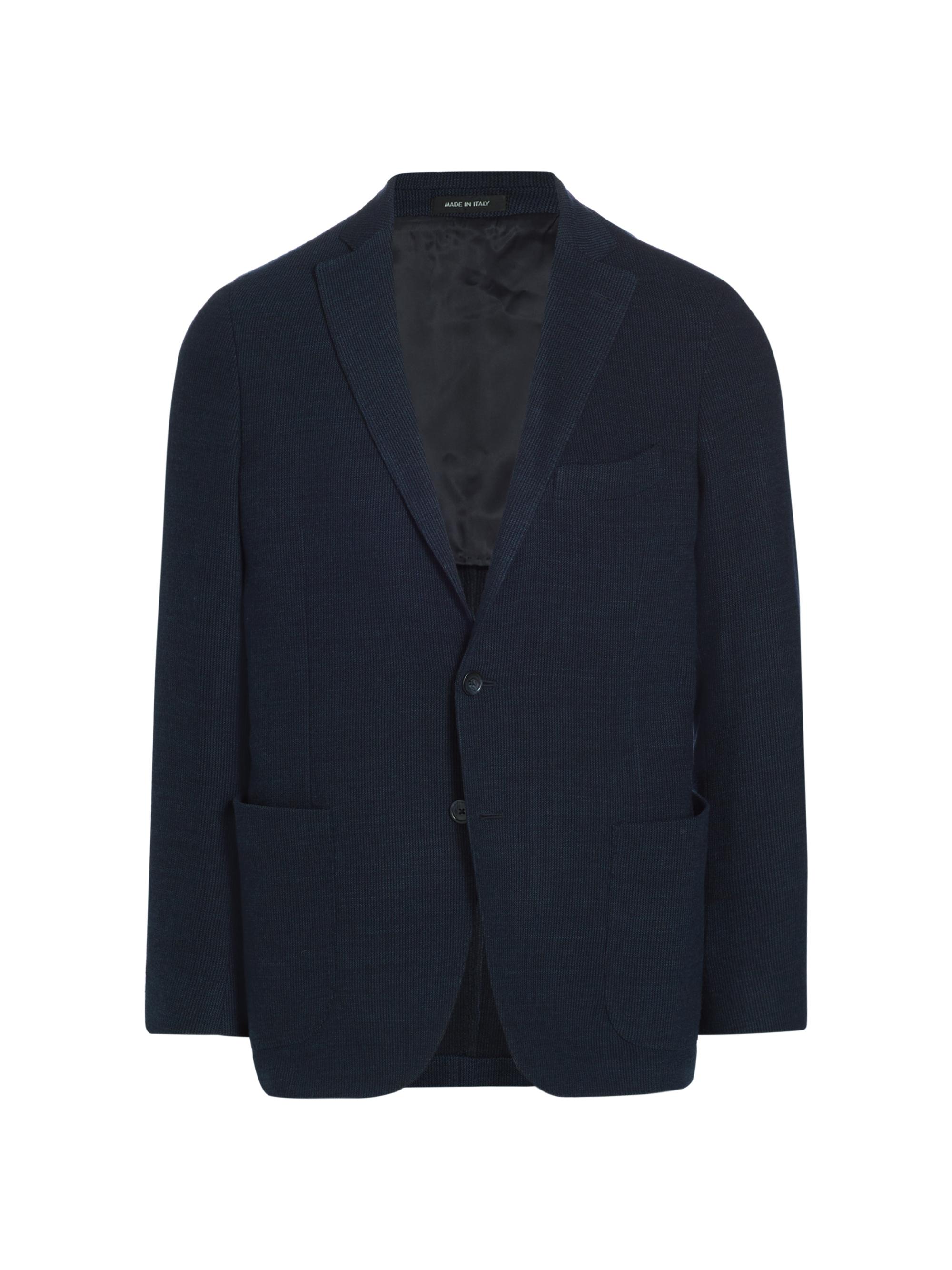 Saks Fifth Avenue Men's COLLECTION Rib-Knit Wool-Blend Single-Breasted Sport Coat - Lagoon