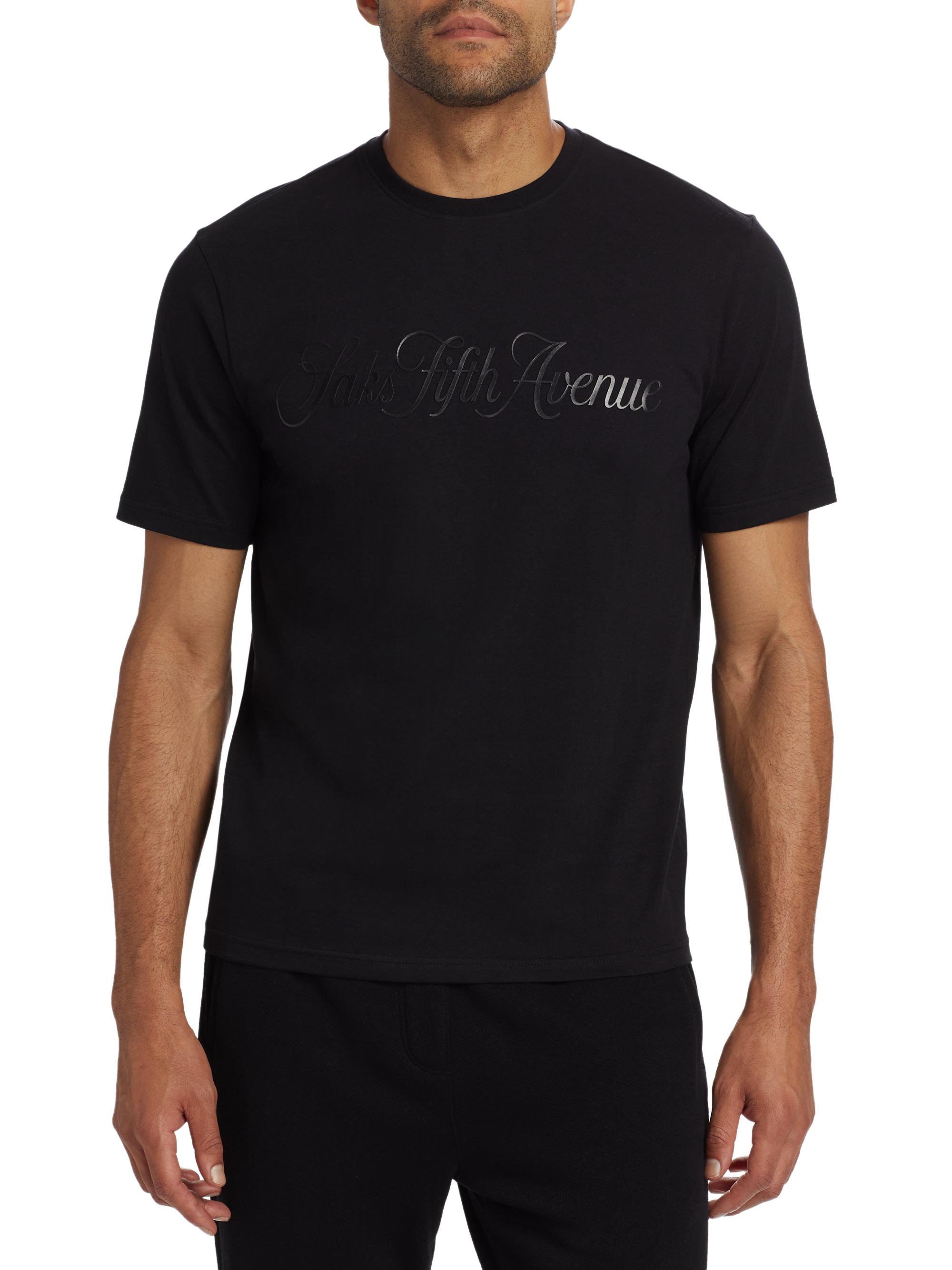 Saks Fifth Avenue COLLECTION Logo Crewneck T-Shirt | Saks Fifth Avenue