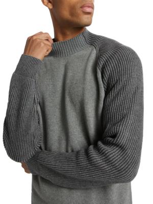 Cotton and wool-blend sweater