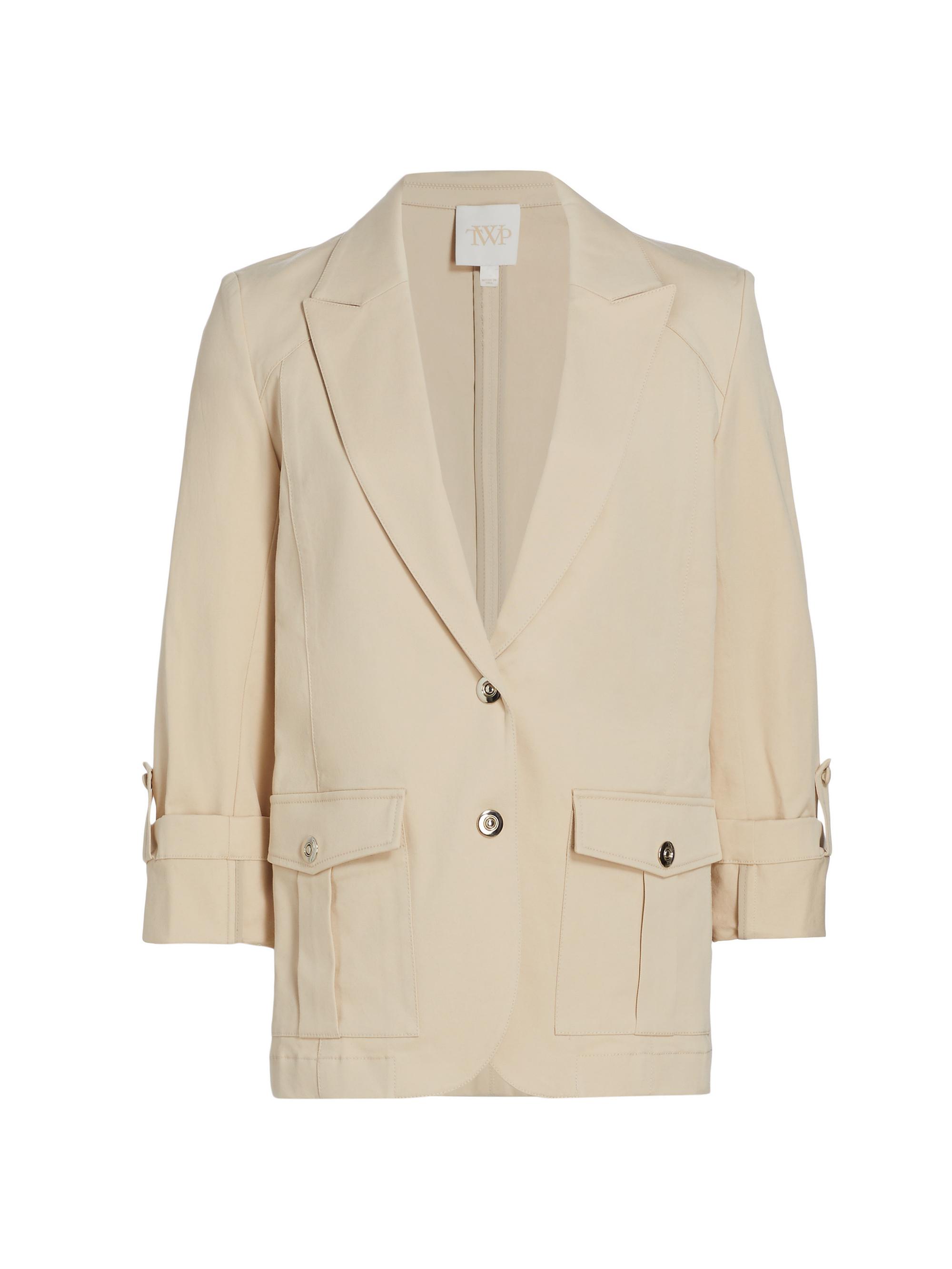 TWP Women's Bell Notch-Lapel Blazer - Khaki