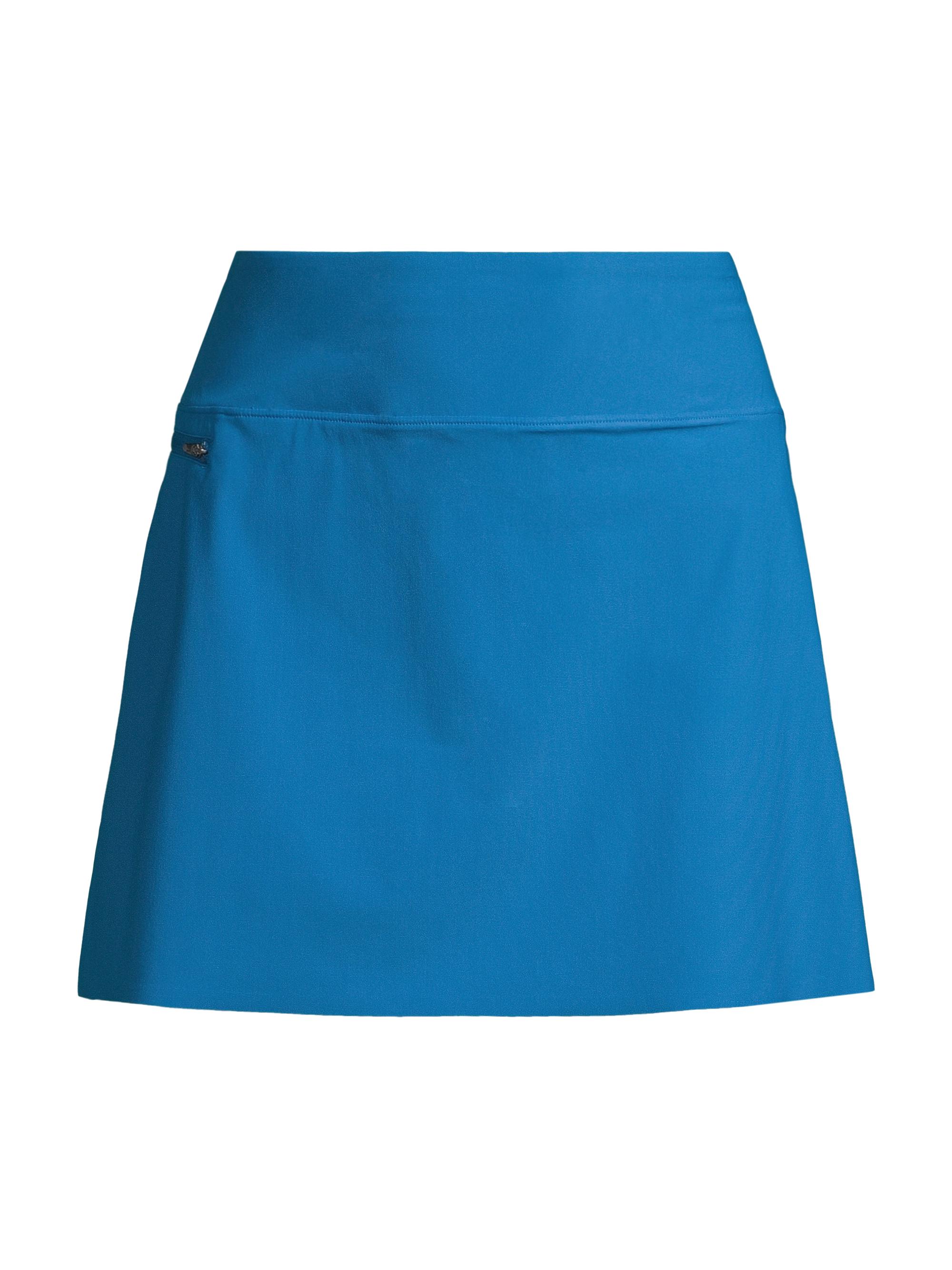 Greyson Women's Phoenix Zip-Pocket Skirt - Blue