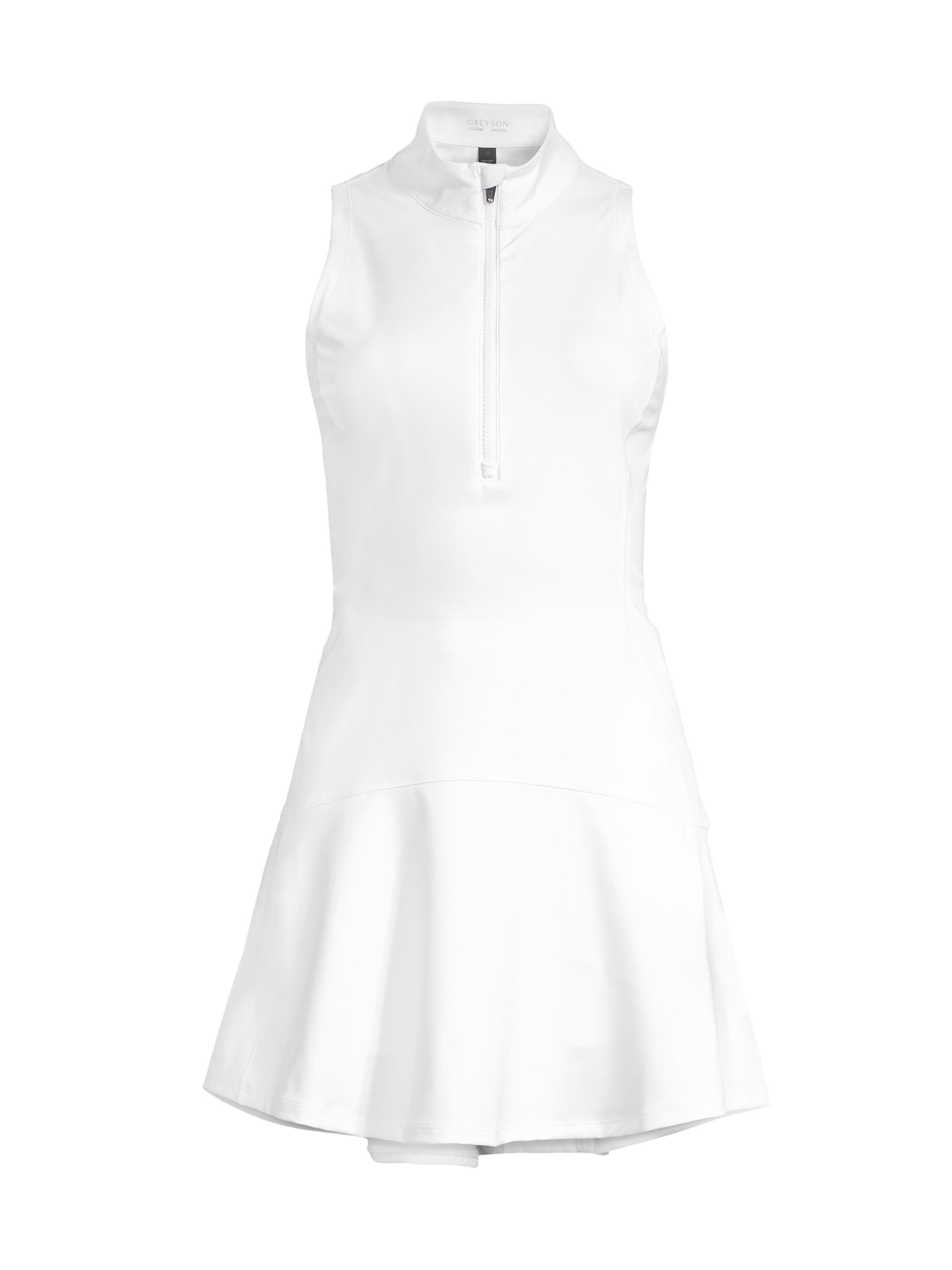 Greyson Women's Hera Sleeveless Polo Dress - White