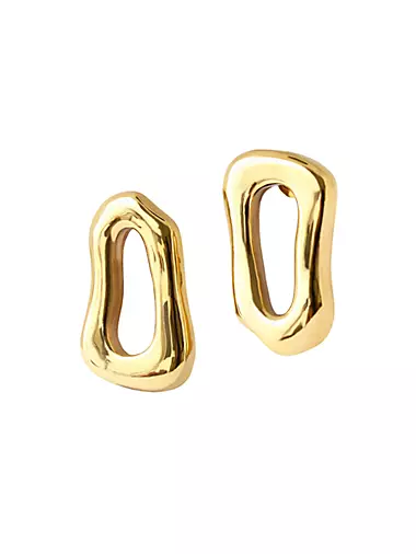 Out At Sea Leona 18K Gold-Plated Earrings
