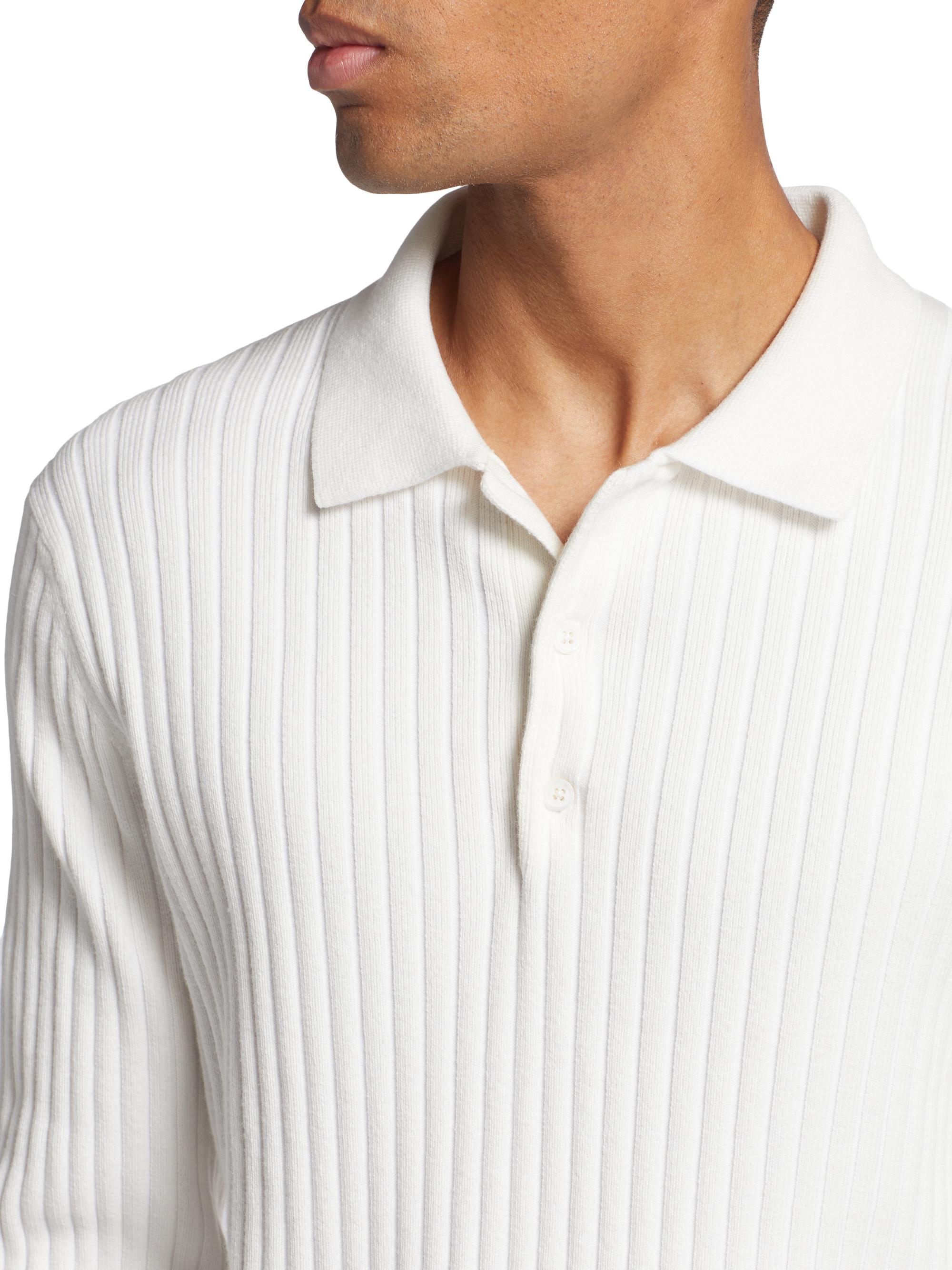 knit cotton polo