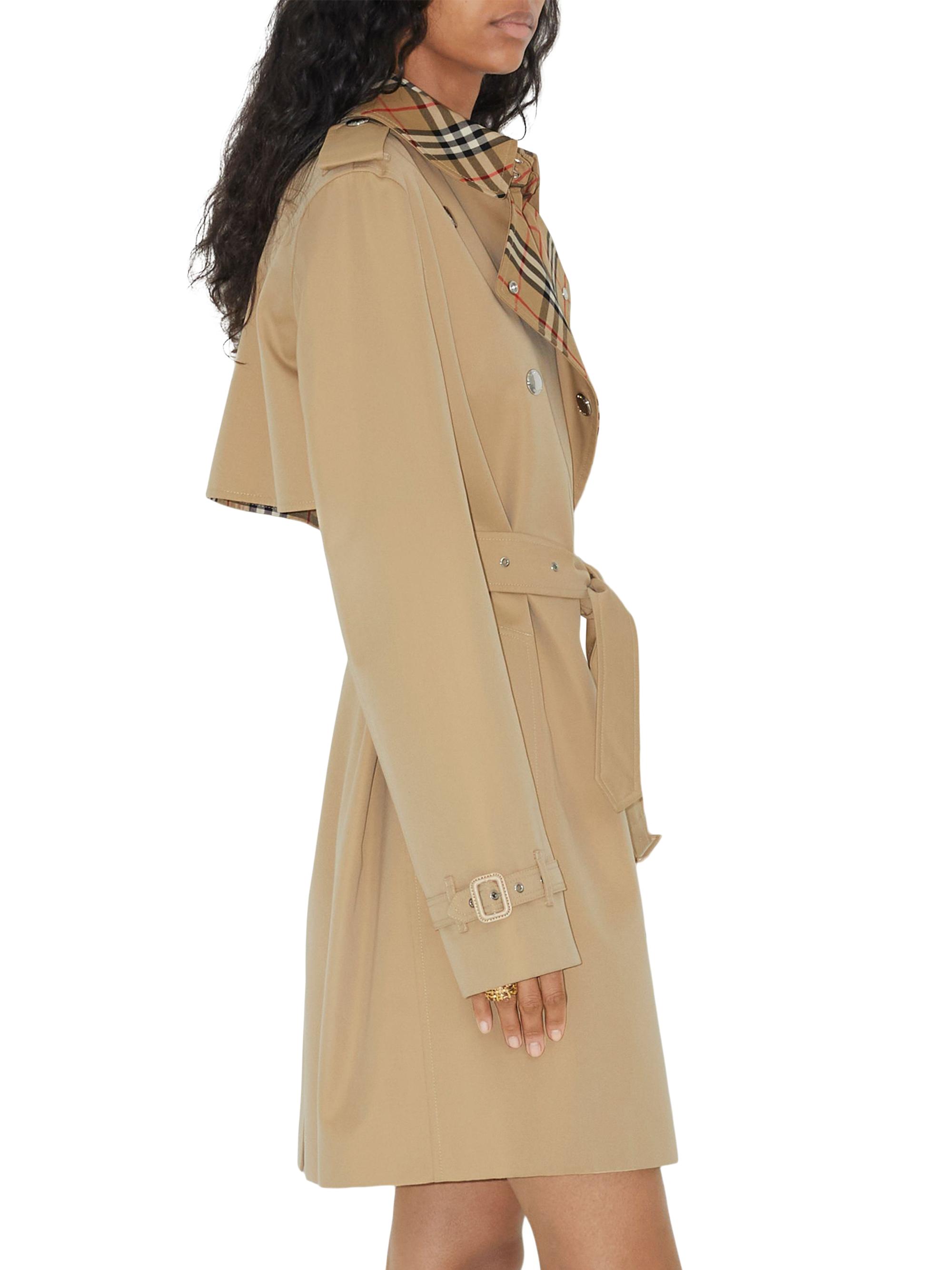 Shop Burberry Montrose Belted Cotton Trench Coat | Saks Fifth Avenue