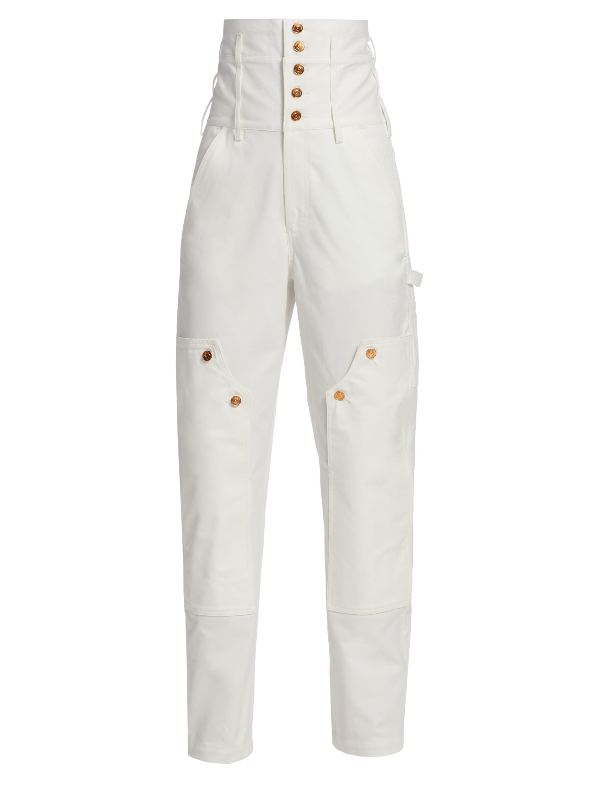 DENIM LIKE CORSET WORK PANTS - パンツ