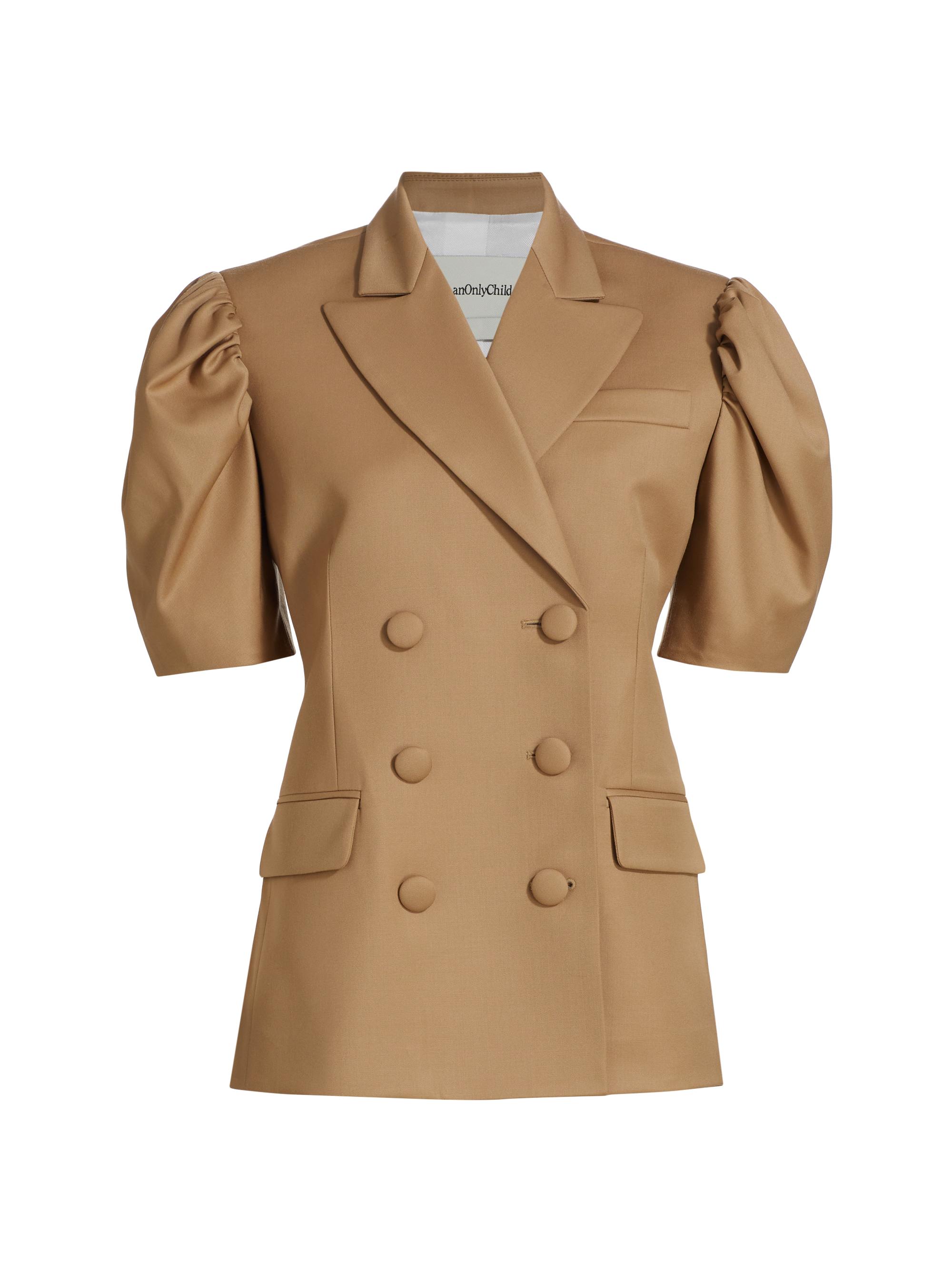 anOnlyChild Women's Claremont Puff-Sleeve Blazer - Camel