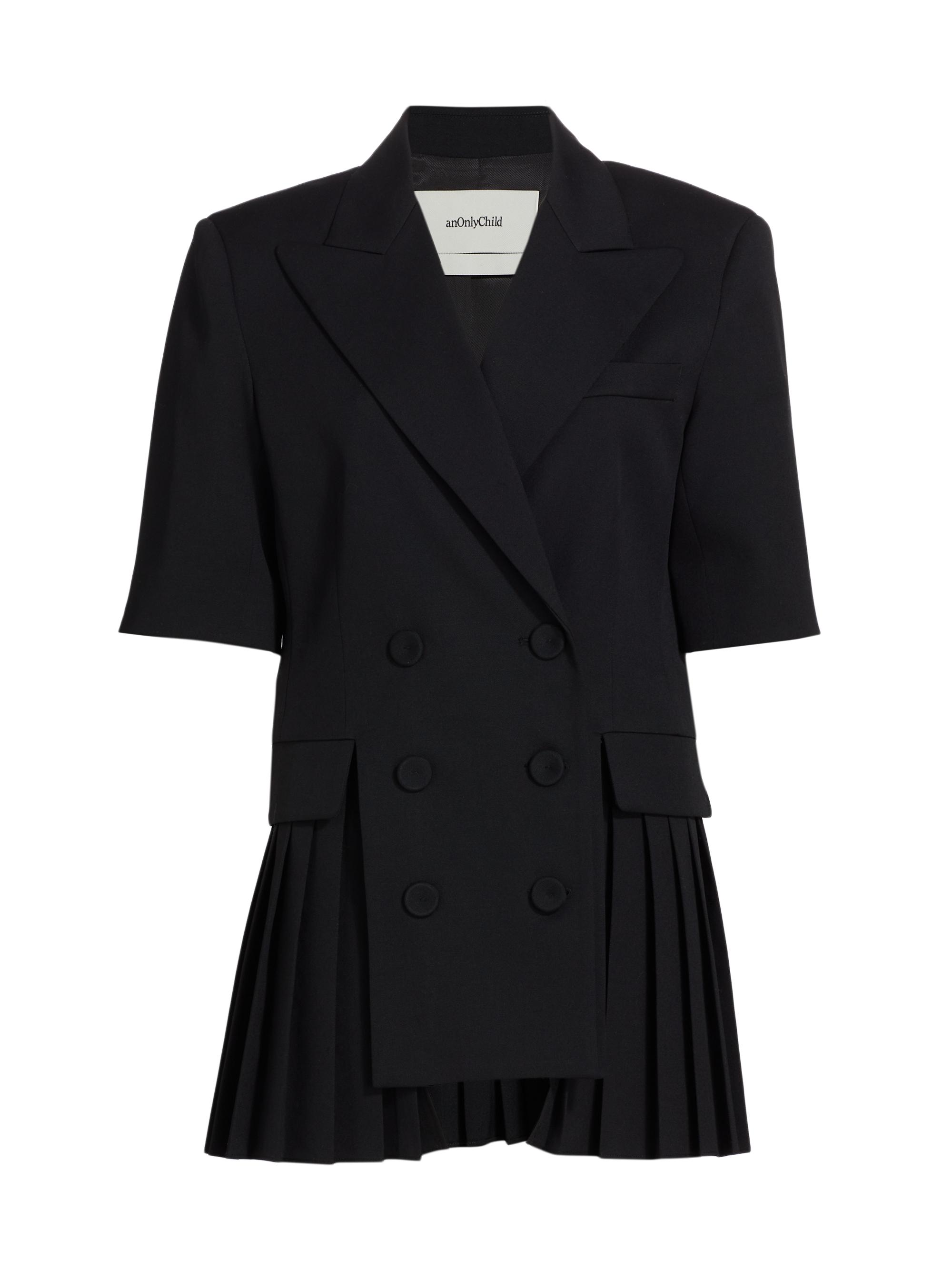 anOnlyChild Women's Cambridge Wool Blazer - Black