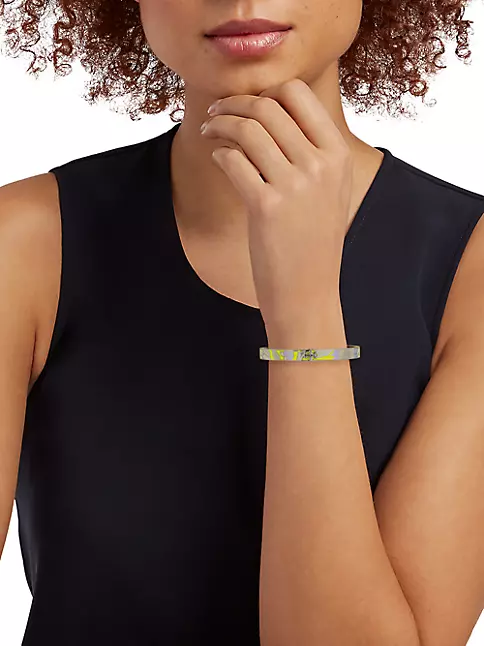 Kira Enamel Flower Bracelet: Women's Jewelry, Bracelets