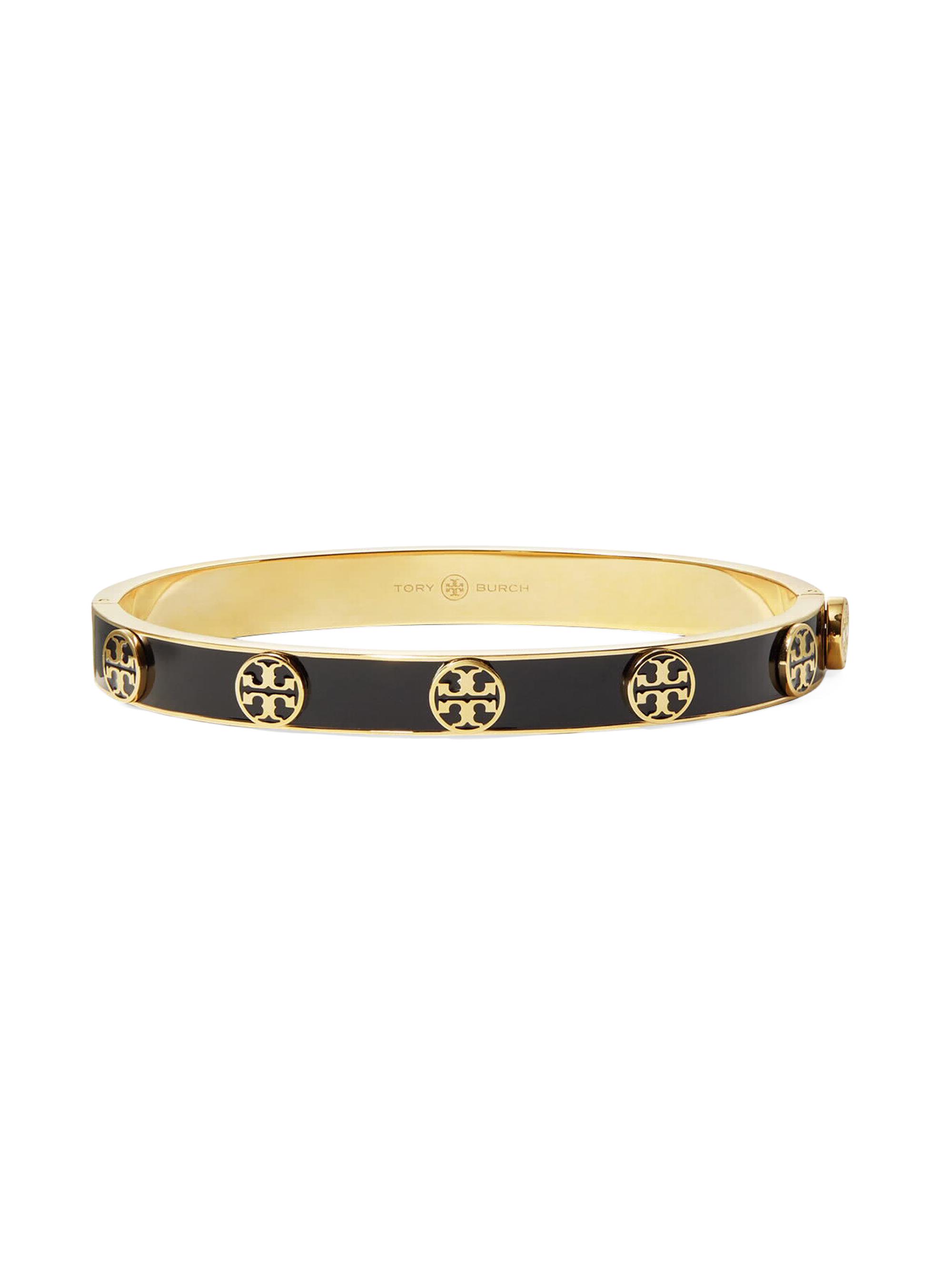 Tory Burch Miller Gold Tone Slider Bracelet - Gold/Pink