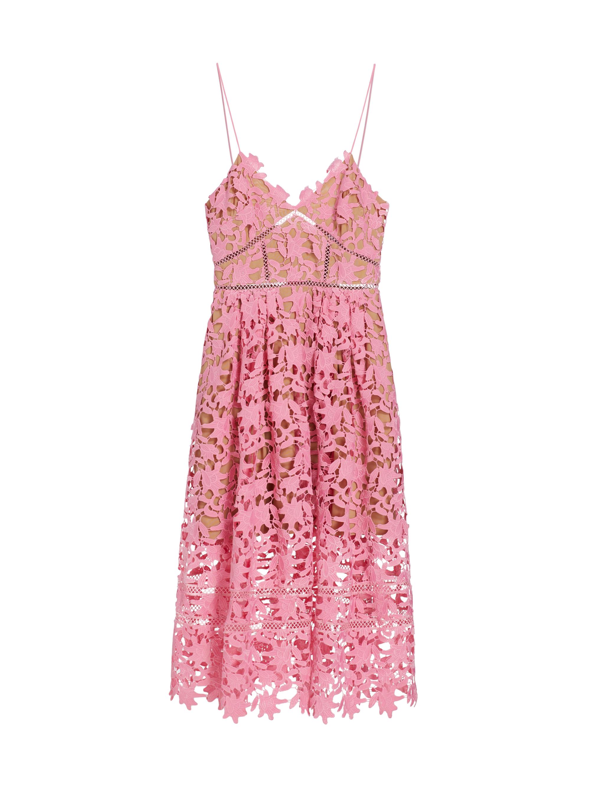 Self-Portrait Azaelea Sleeveless Lace Midi-Dress | Saks Fifth Avenue