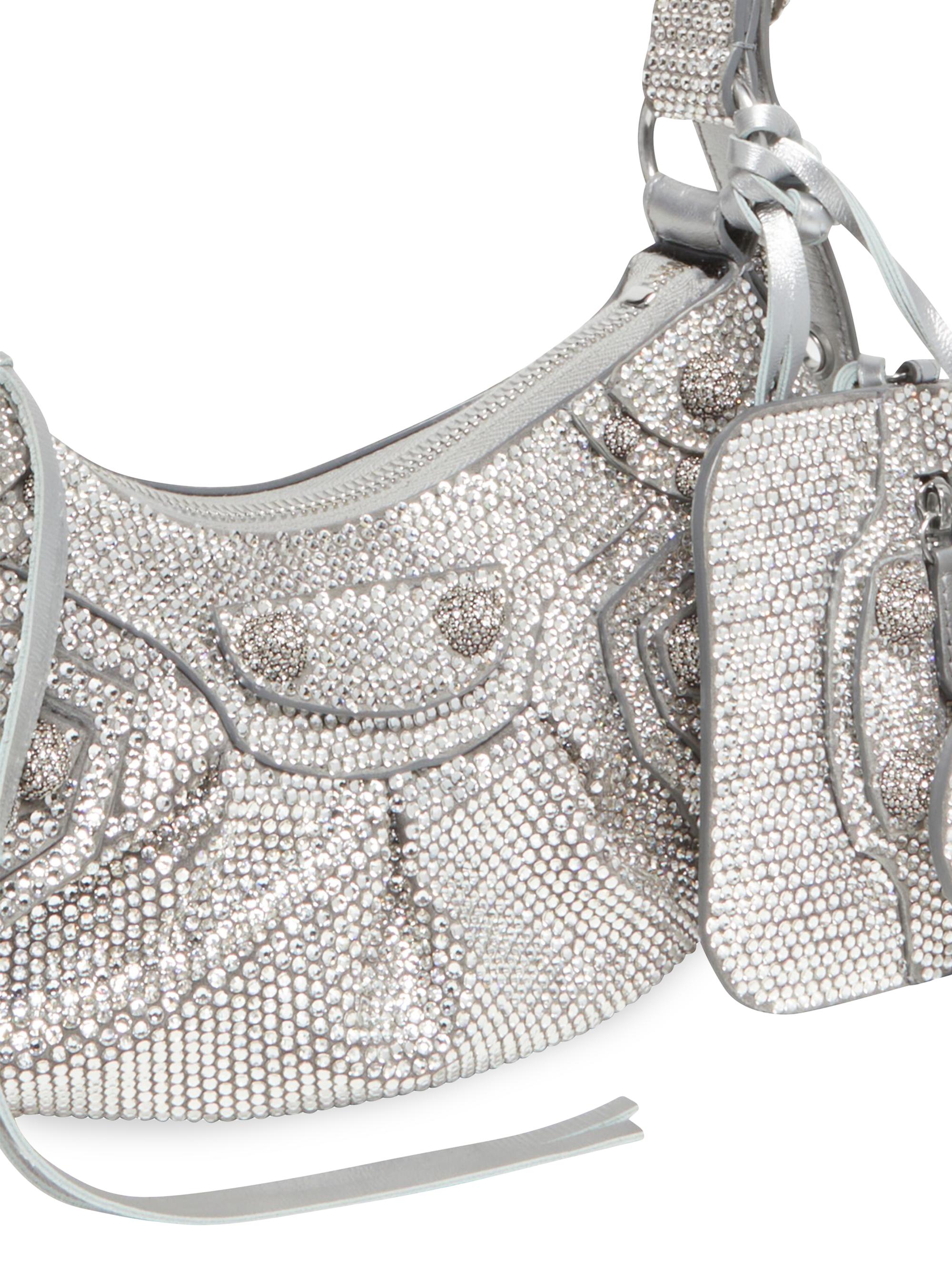 Balenciaga Le Cagole XS Shoulder Bag With Rhinestones | Saks Fifth