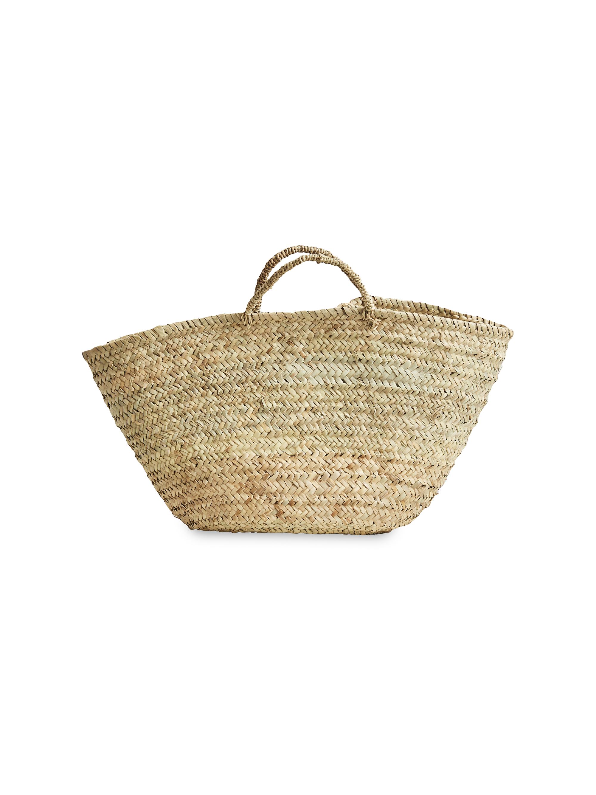 Verve Culture Moroccan Shopping Basket Tote Bag - Natural