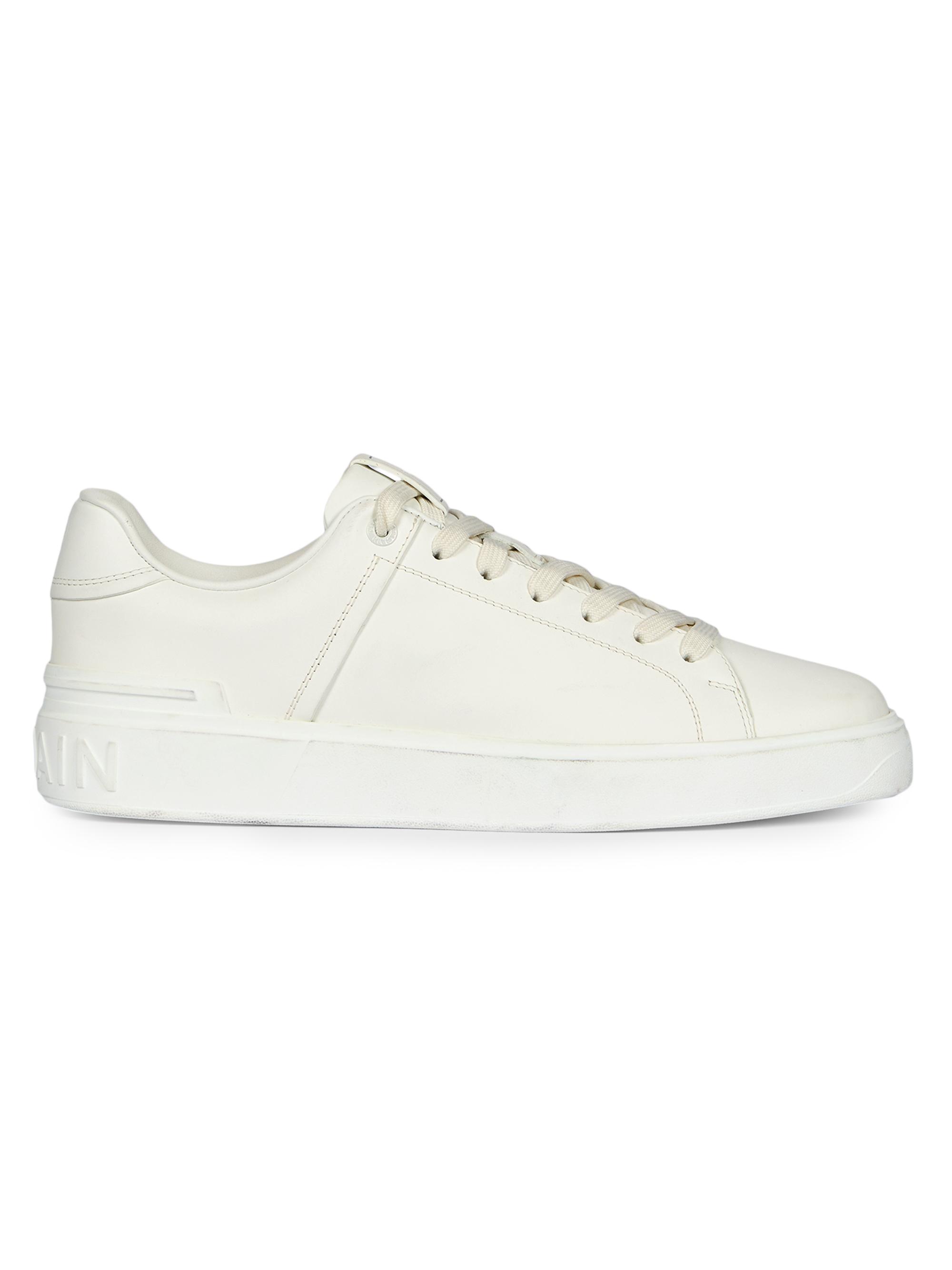 Balmain Men's B-Court Low-Top Sneakers - Blanc