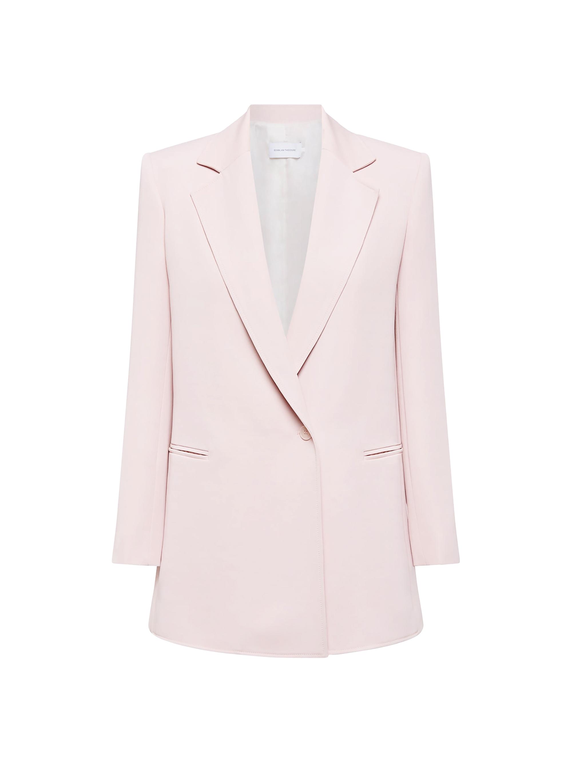 Scanlan Theodore Women's Draped Tailored Jacket - Pale Pink