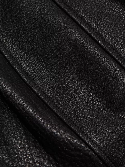 Shop David Koma V-Cut Corset Leather Minidress | Saks Fifth Avenue