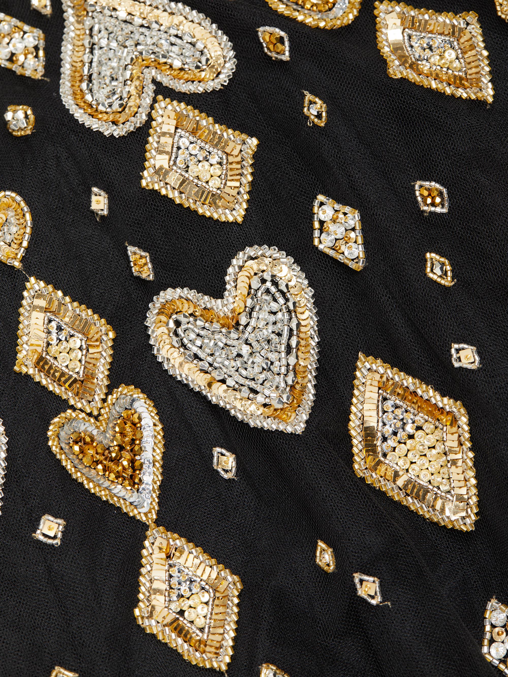 Zuhair Murad Embellished Hearts Illusion A-Line Gown | Saks Fifth