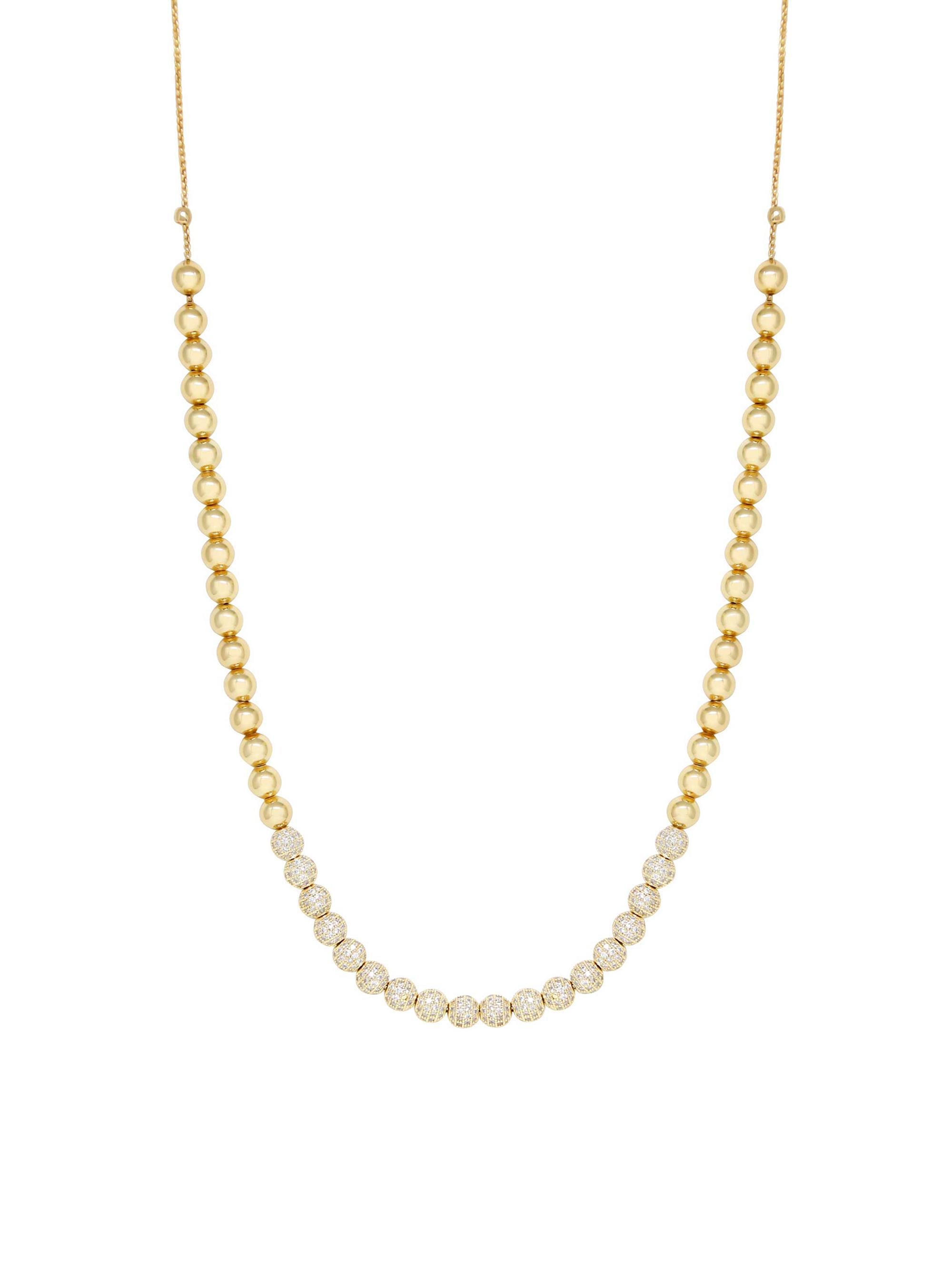 Ettika Women's Show Yourself 18K Gold-Plated & Crystal Beaded Necklace - Gold