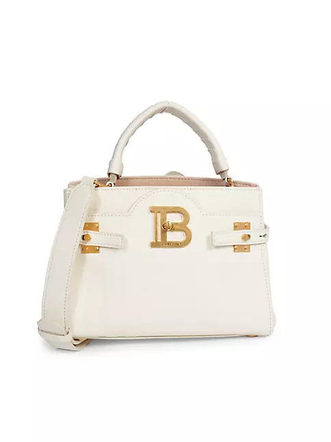 Neuropati Sump gidsel Shop Balmain B-Buzz 22 Monogram-Embossed Leather Top-Handle Bag | Saks  Fifth Avenue