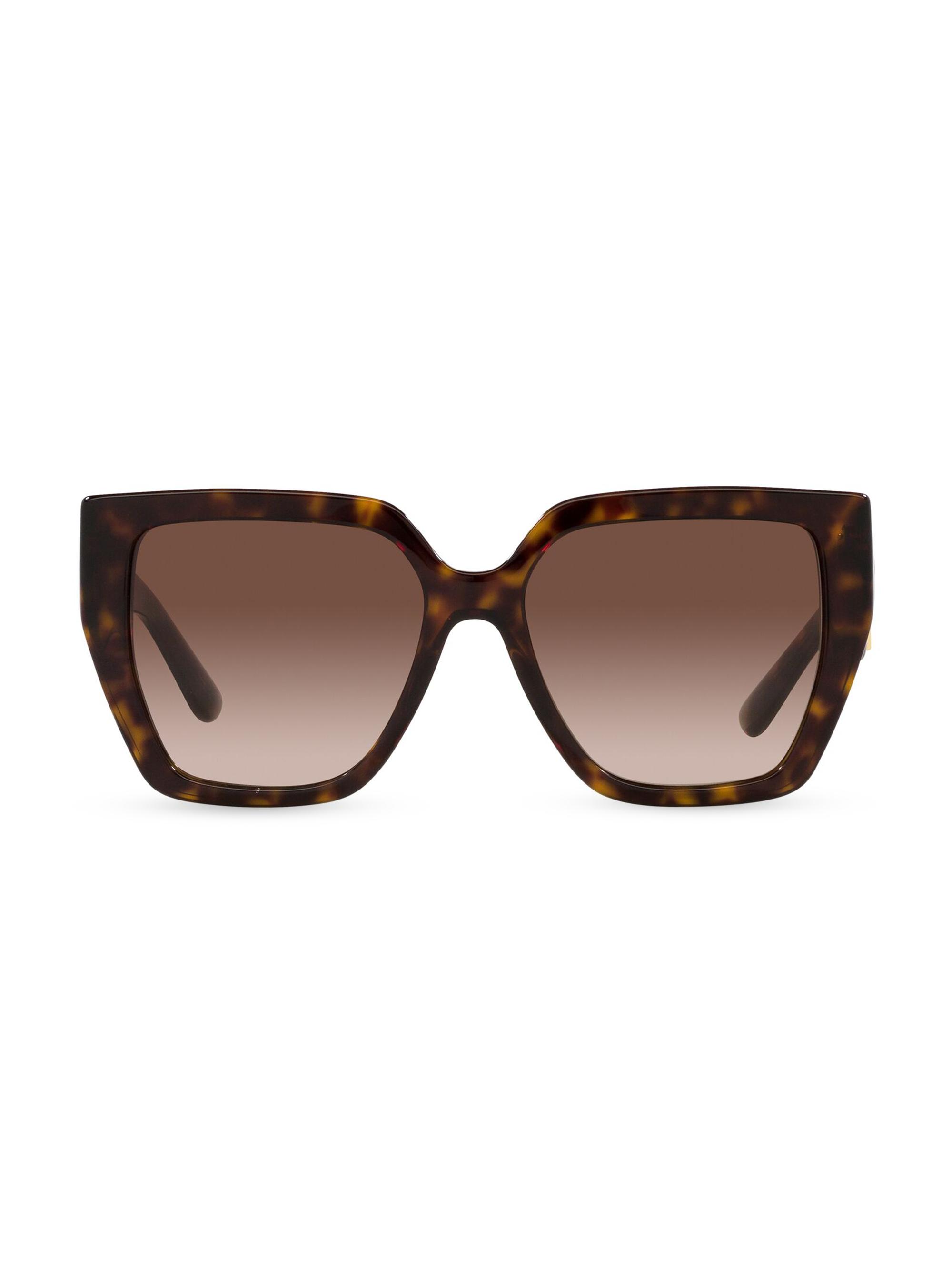 Dolce & Gabbana Women's 55MM Square Sunglasses - Havana