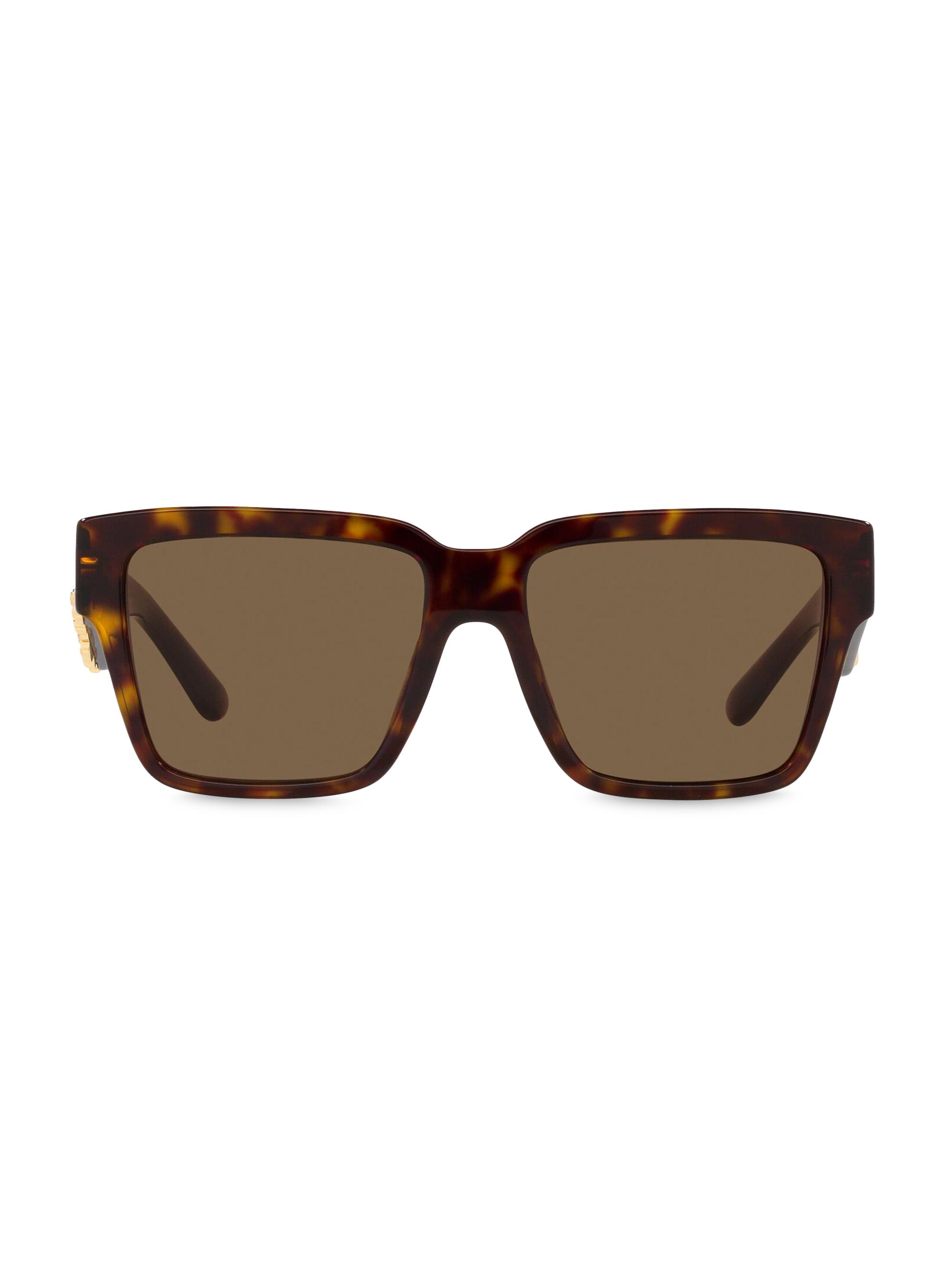 Dolce & Gabbana Women's Havana 55MM Square Sunglasses - Havana