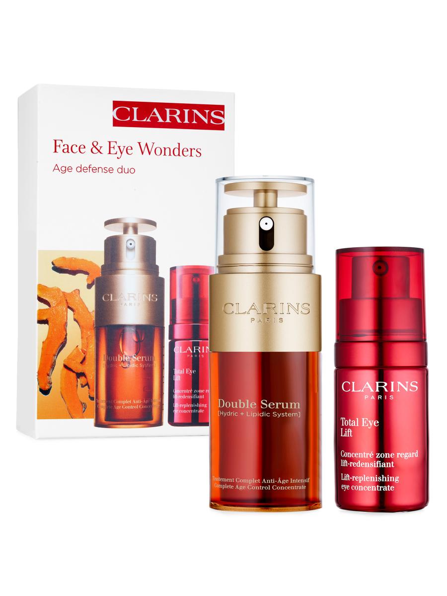 Clarins Double Serum & Total Eye Lift Anti-Aging Skin Care Set