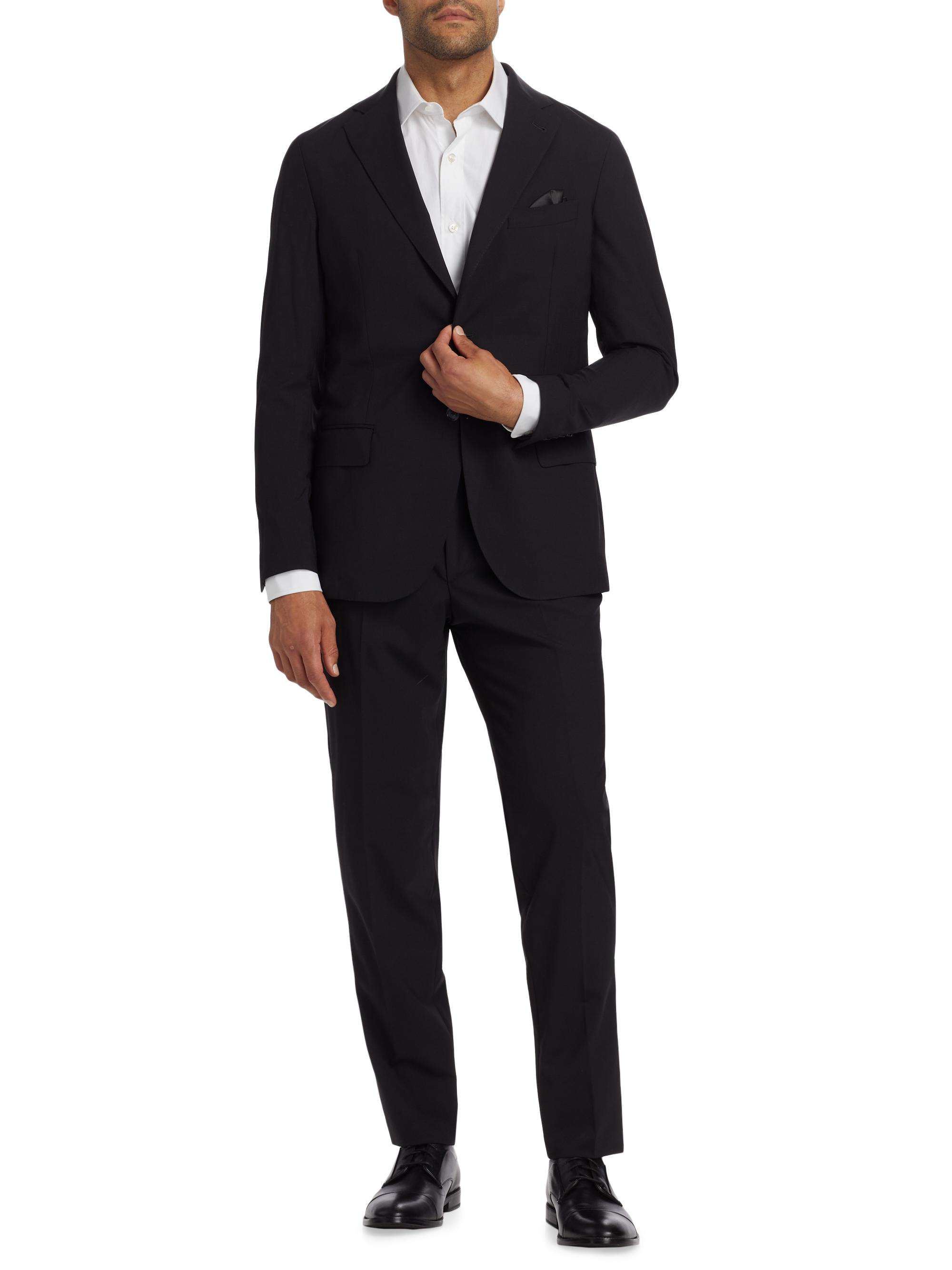 Saks Fifth Avenue Slim-Fit Wool Single-Breasted Suit | Saks