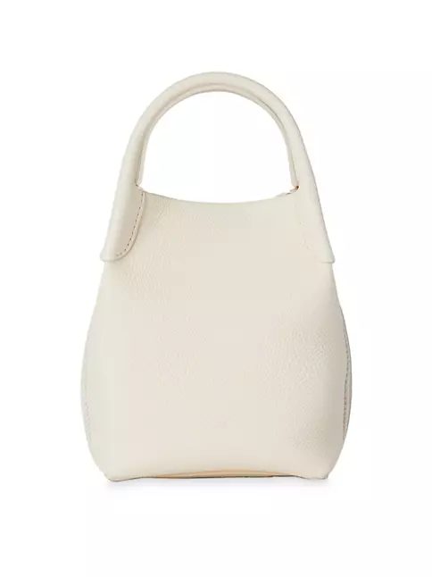 Shop Loro Piana Micro Bale Leather Crossbody Bag